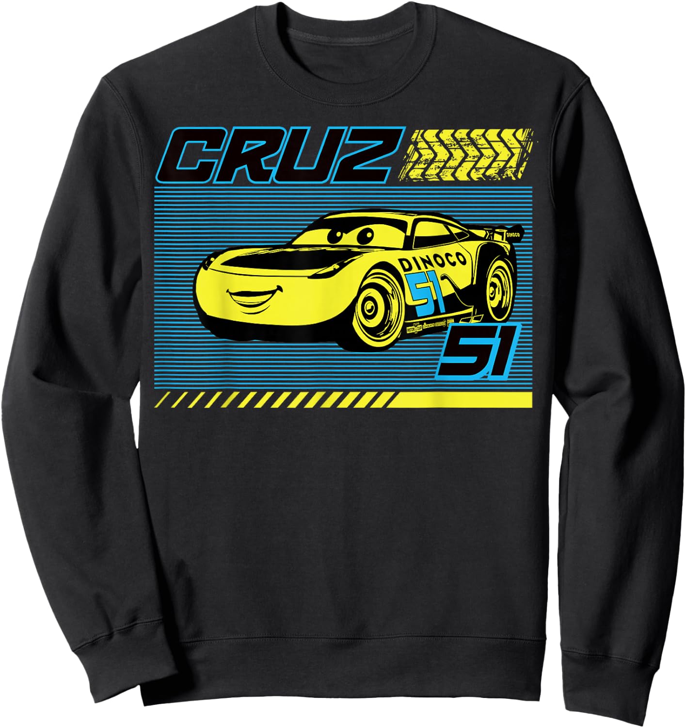 Disney Pixar Cars Dinoco Cruz Ramirez Small Sweatshirt - Sweatshirt | Black