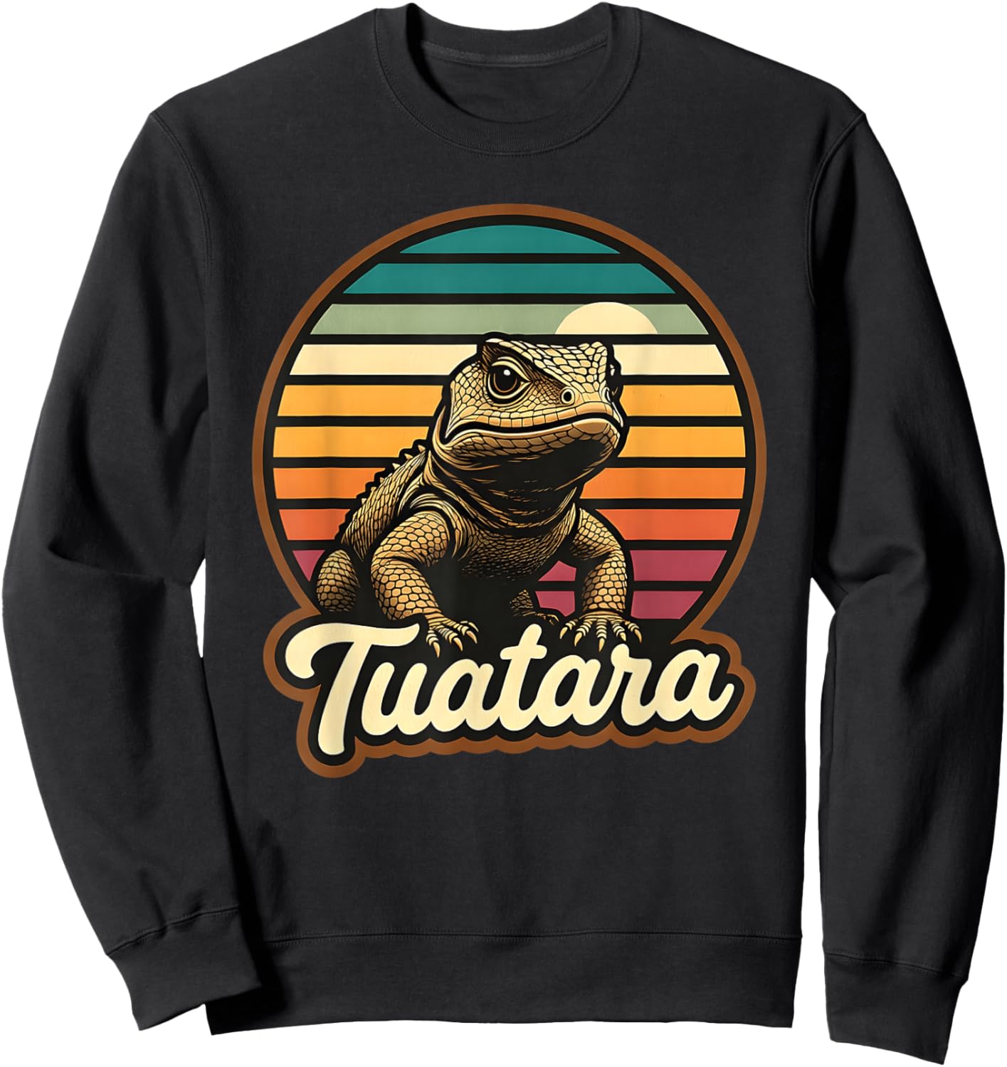 Tuatara Retro Sweatshirt - Sweatshirt | Black