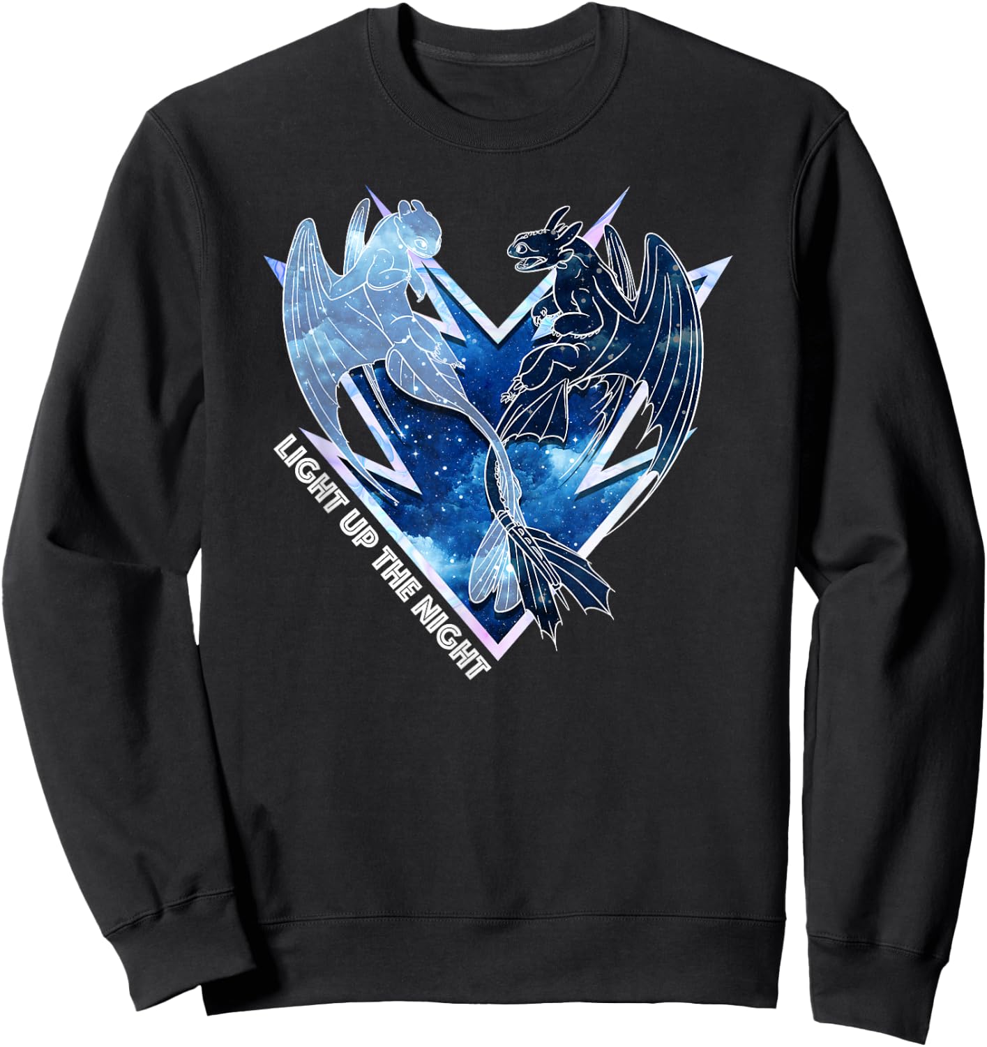 How to Train Your Dragon 3 Light Up The Night Sweatshirt - Sweatshirt | Black