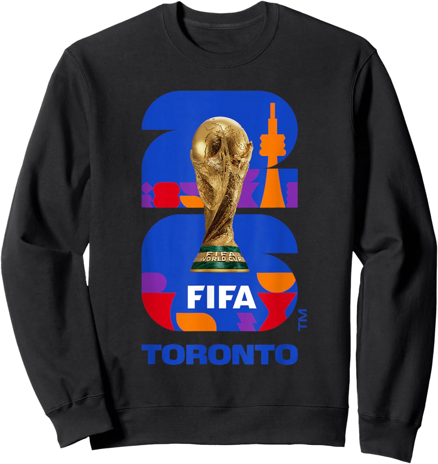 FIFA World CUP26 Toronto Trophy Color Sweatshirt - Sweatshirt | Black