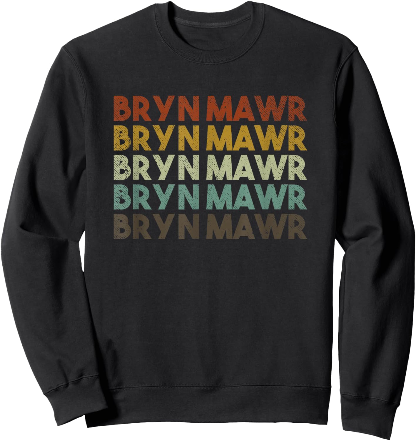 Retro Bryn Mawr Pennsylvania Sweatshirt - Sweatshirt | Black