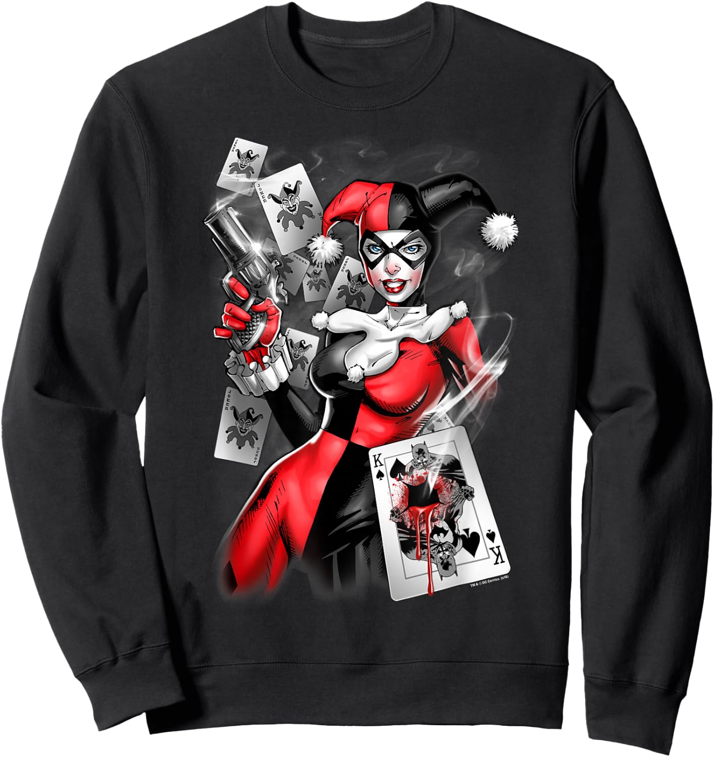 Harley Quinn Smoking Gun Sweatshirt - Sweatshirt | Black