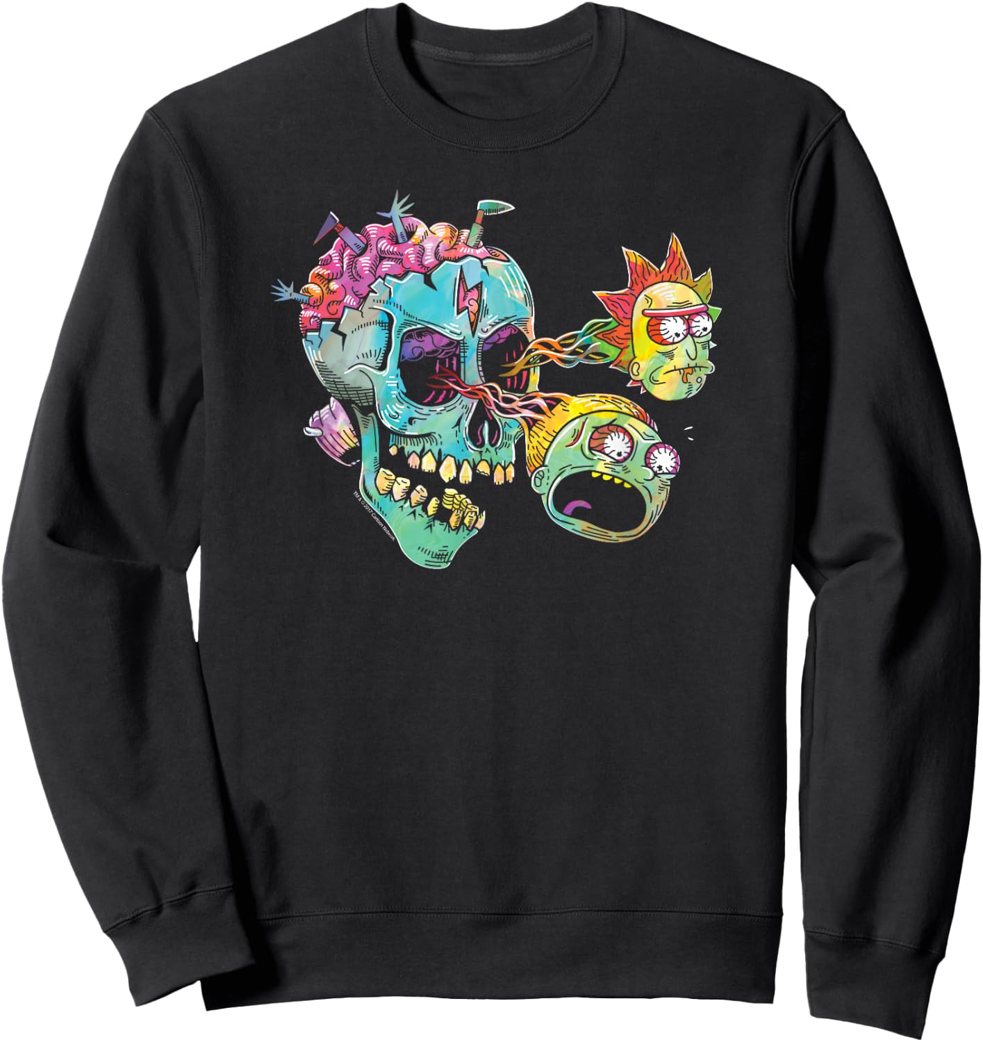 Rick and Morty Rick and Morty as Eyeballs Sweatshirt - Sweatshirt | Black