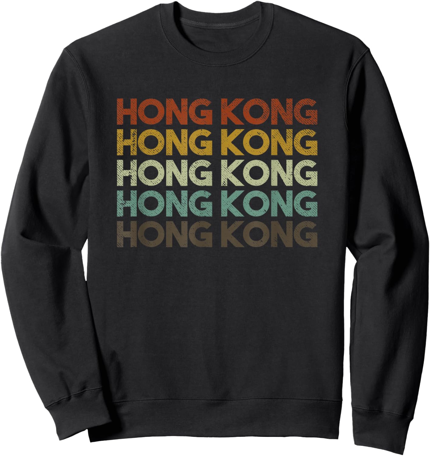 Retro Hong Kong Sweatshirt - Sweatshirt | Black