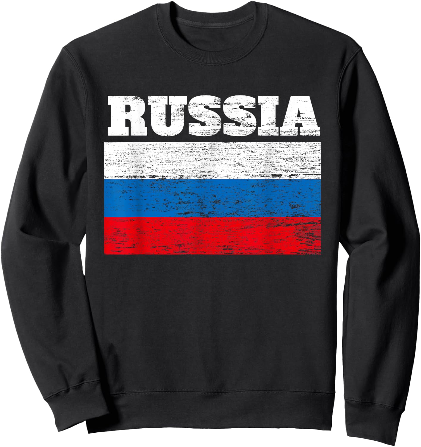 Russia Flag Cool design Gifts Idea Sweatshirt - Sweatshirt | Black