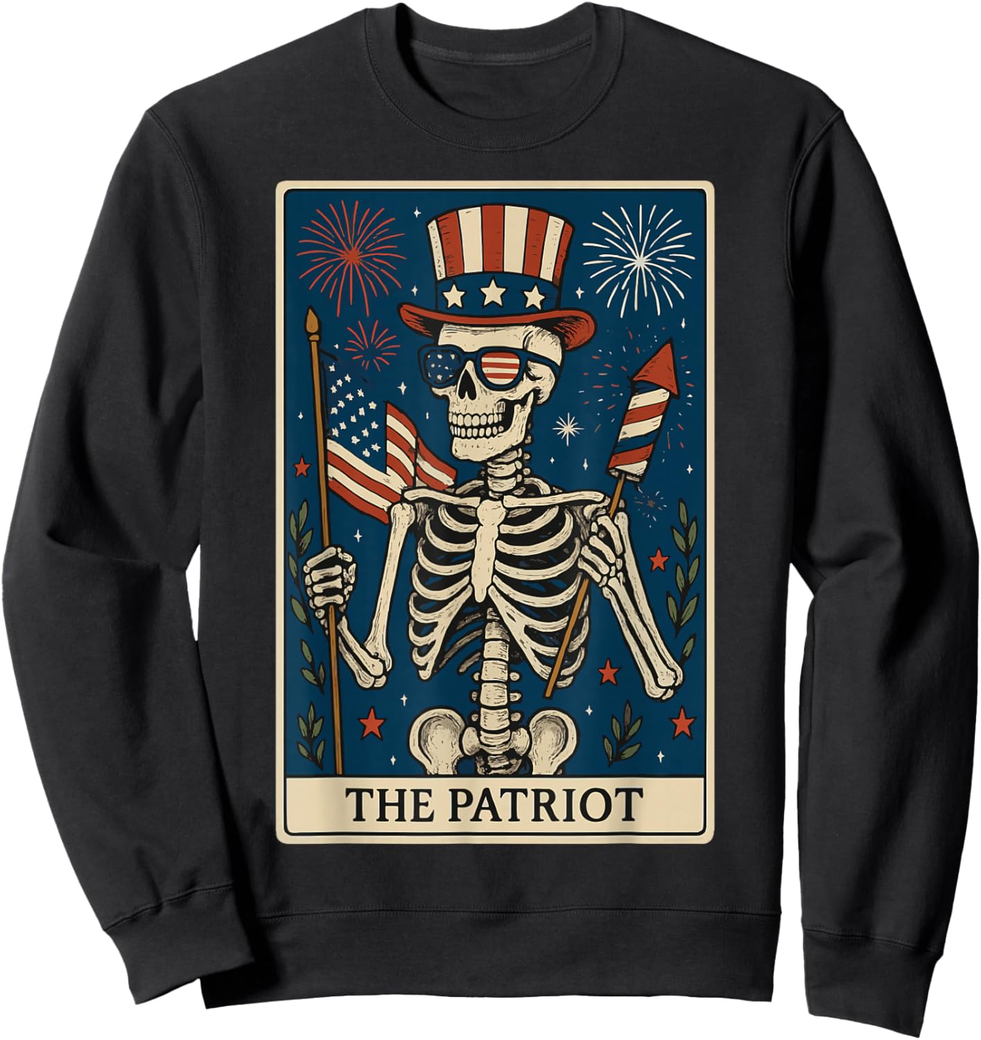 The Patriot Tarot Card Sweatshirt - Sweatshirt | Black