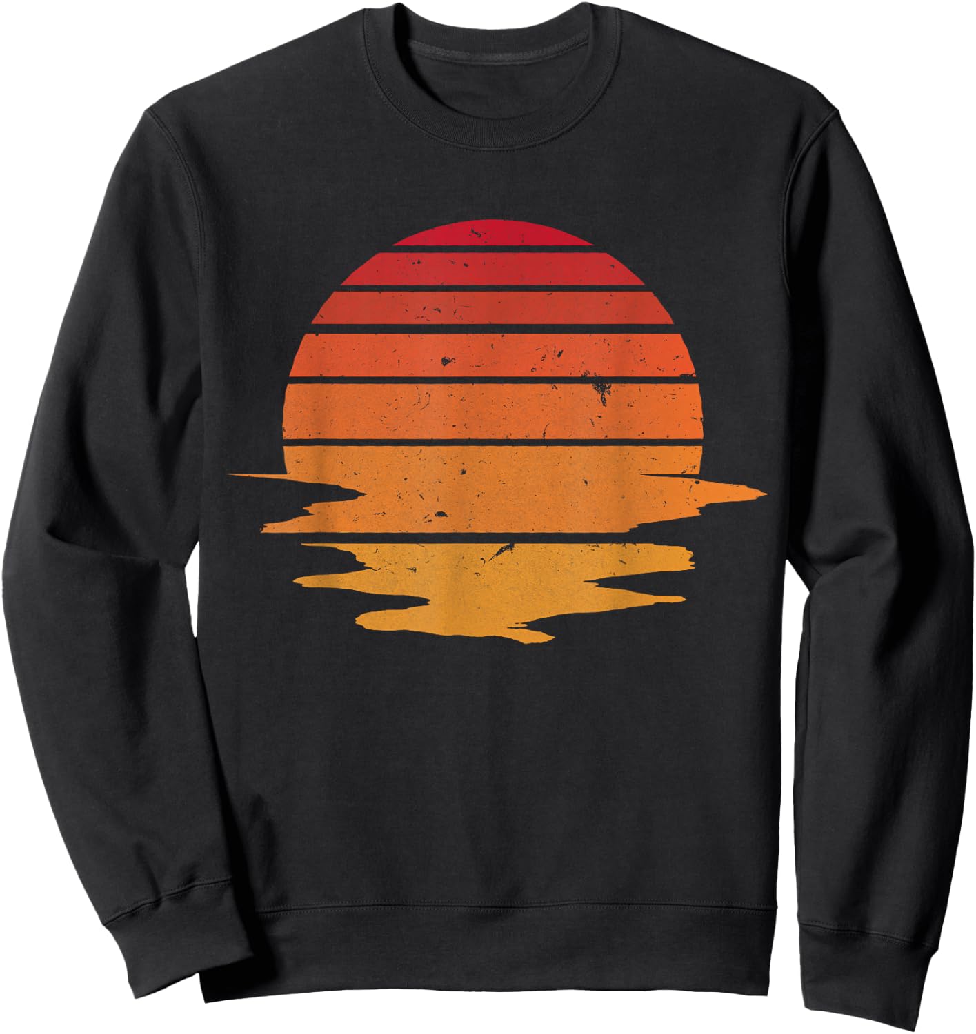 Vintage sunset shirt Sweatshirt - Sweatshirt | Black