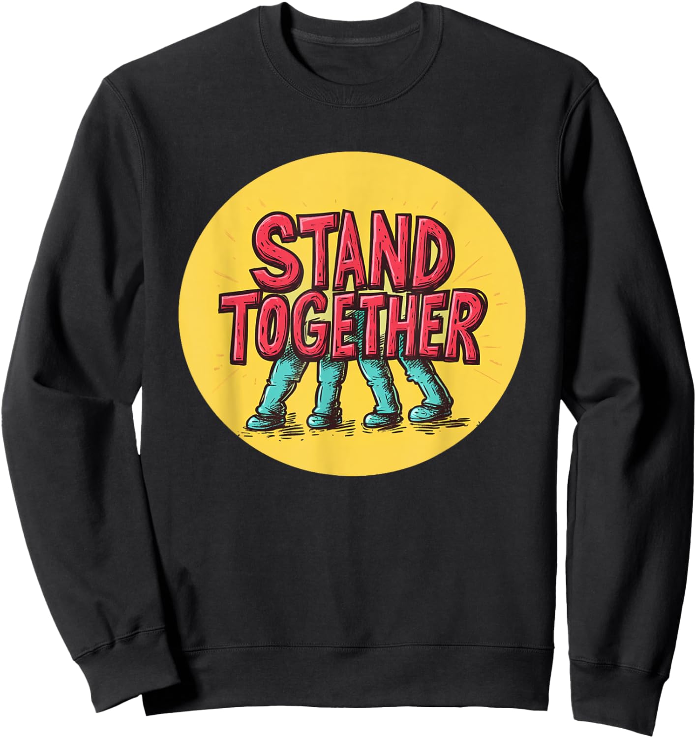 Pretty Stand Together Outfit for Boys and Girls Sweatshirt - Sweatshirt | Black