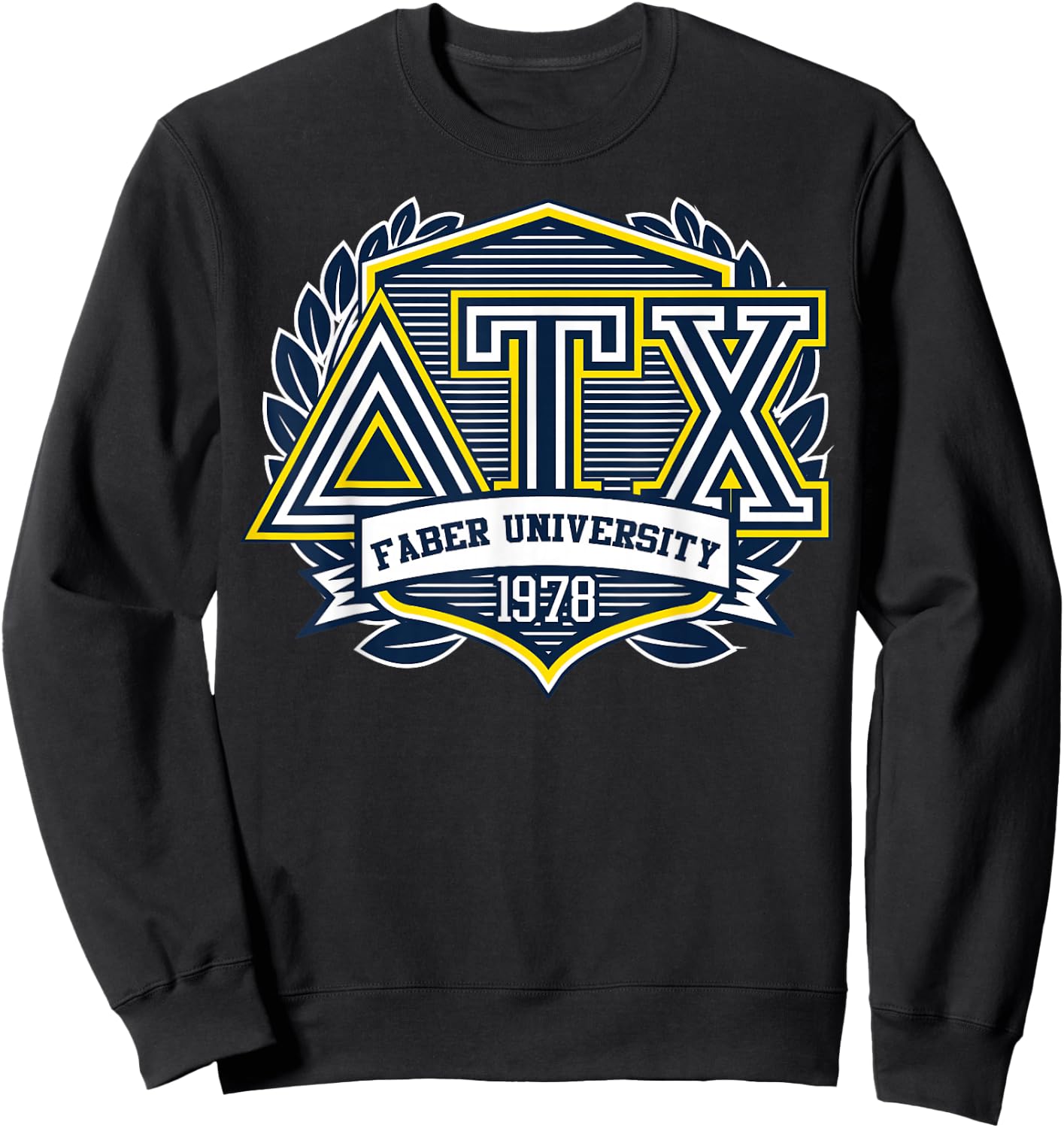 Animal House Faber University 1978 Frat Logo Graphic Sweatshirt - Sweatshirt | Black