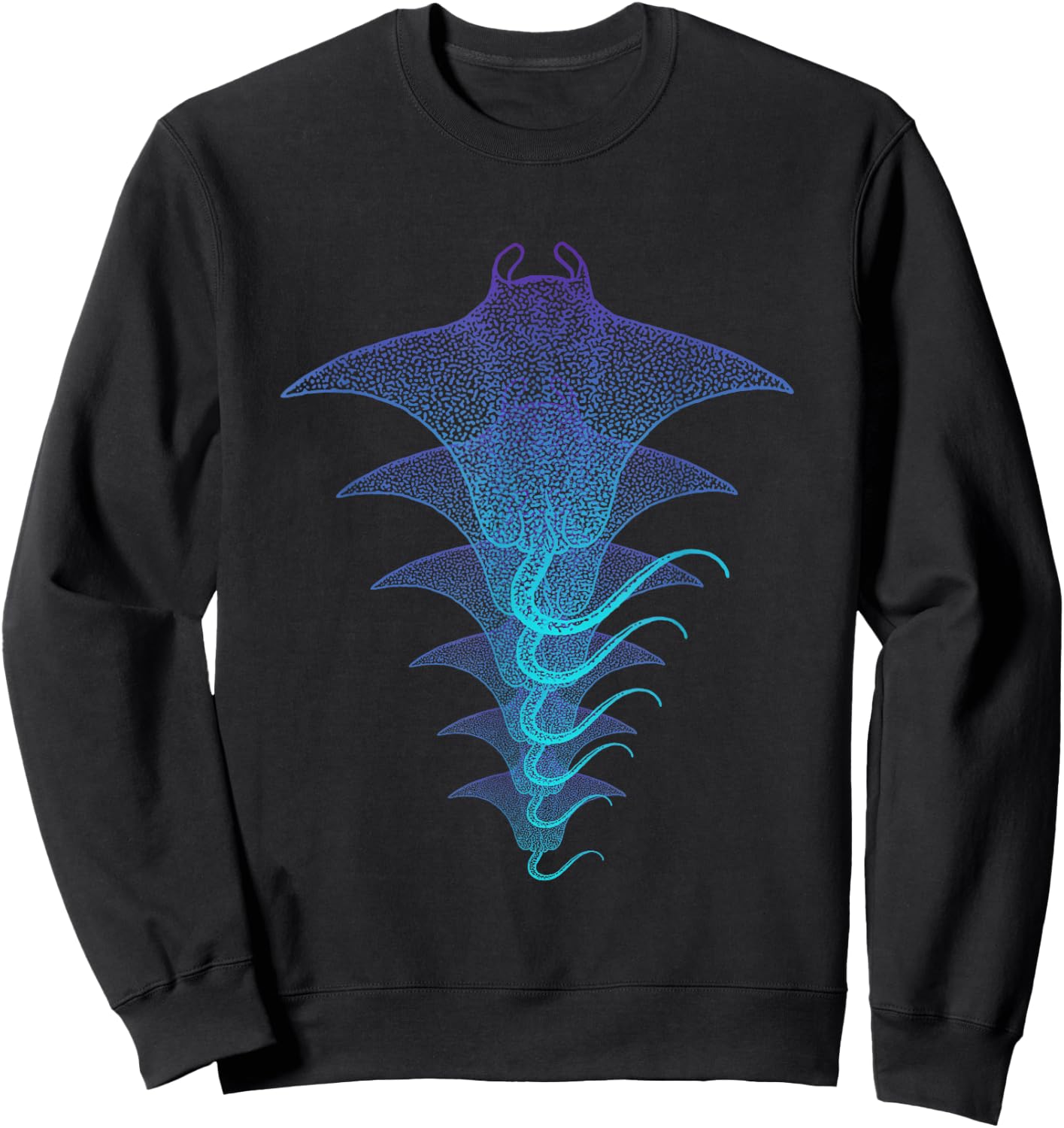 Manta Ray Aquarium Shirt Gift Sweatshirt - Sweatshirt | Black