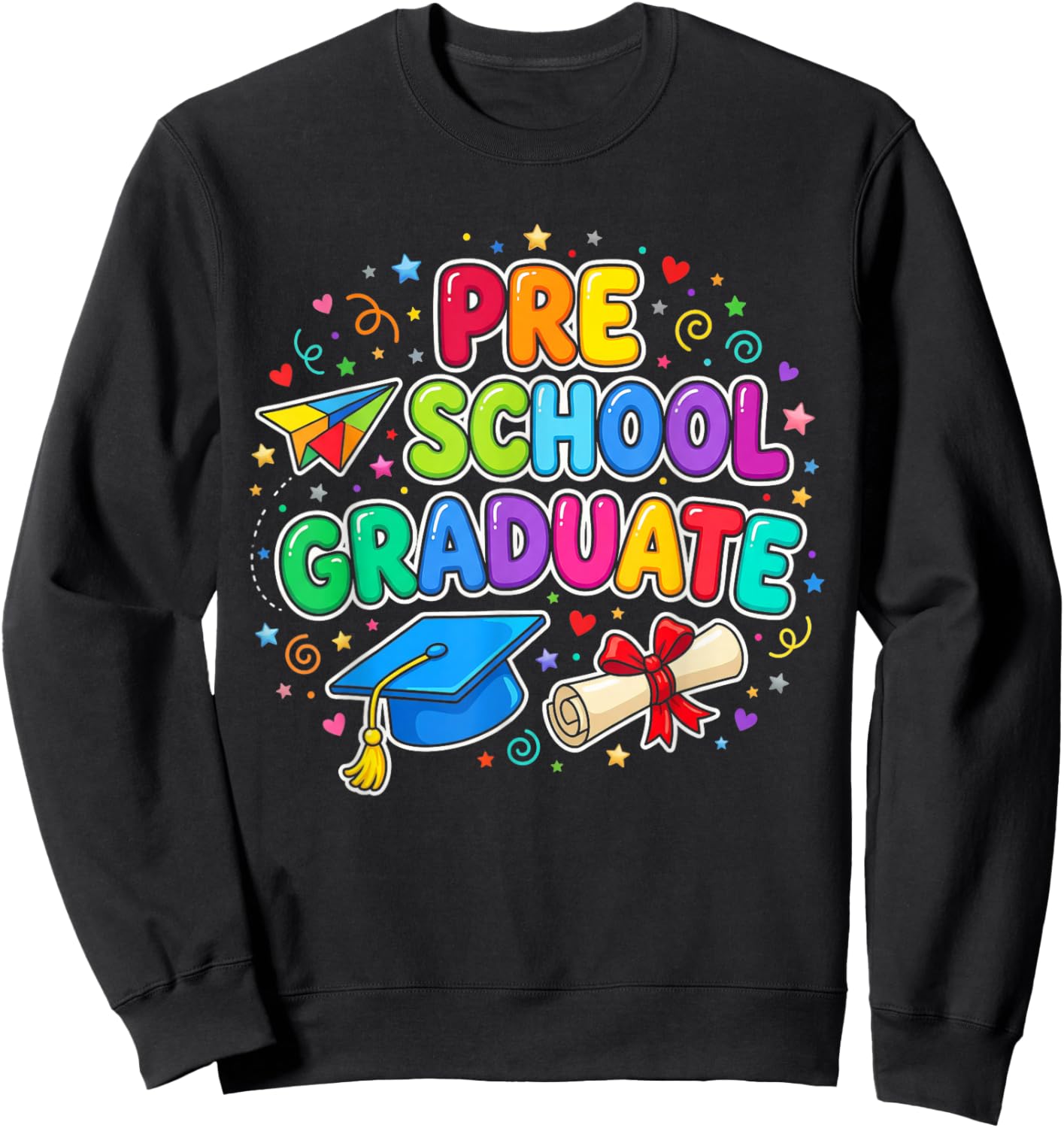 Graduation Class Pre-K Preschool Boys Girls Sweatshirt - Sweatshirt | Black