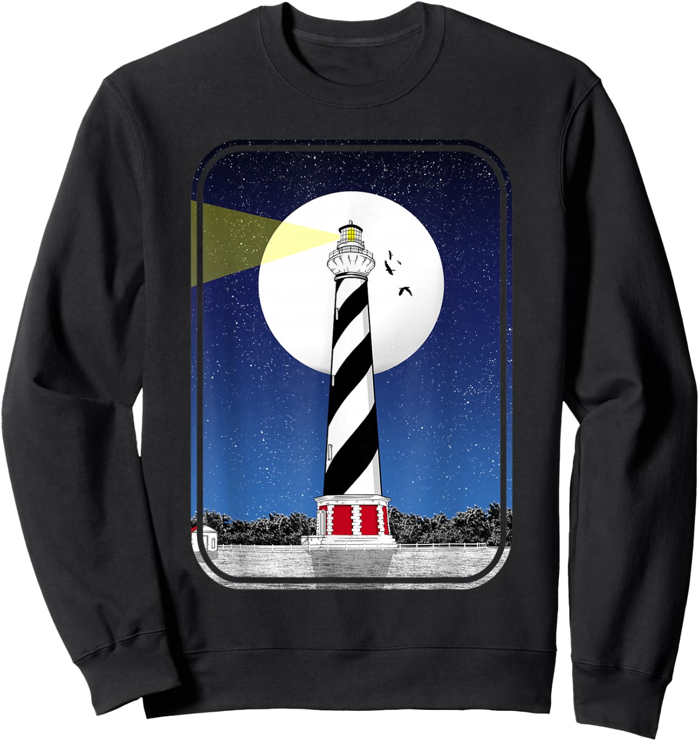 Cape Hatteras Light Lighthouse Sweatshirt - Sweatshirt | Black