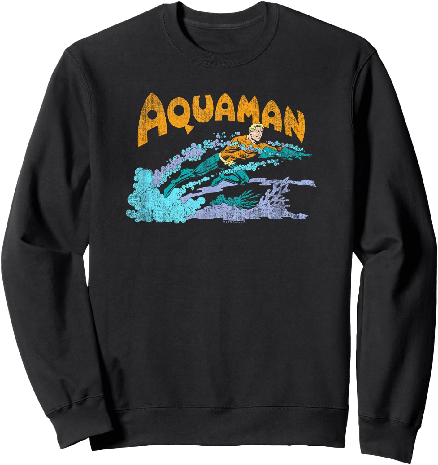 Aquaman Aqua Swim Sweatshirt - Sweatshirt | Black
