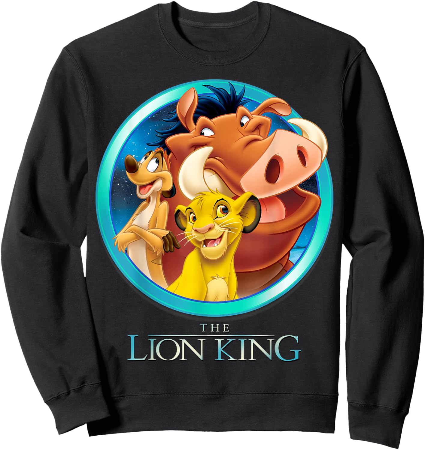 Disney The Lion King Best Friends Color Picture Group Shot Sweatshirt - Sweatshirt | Black