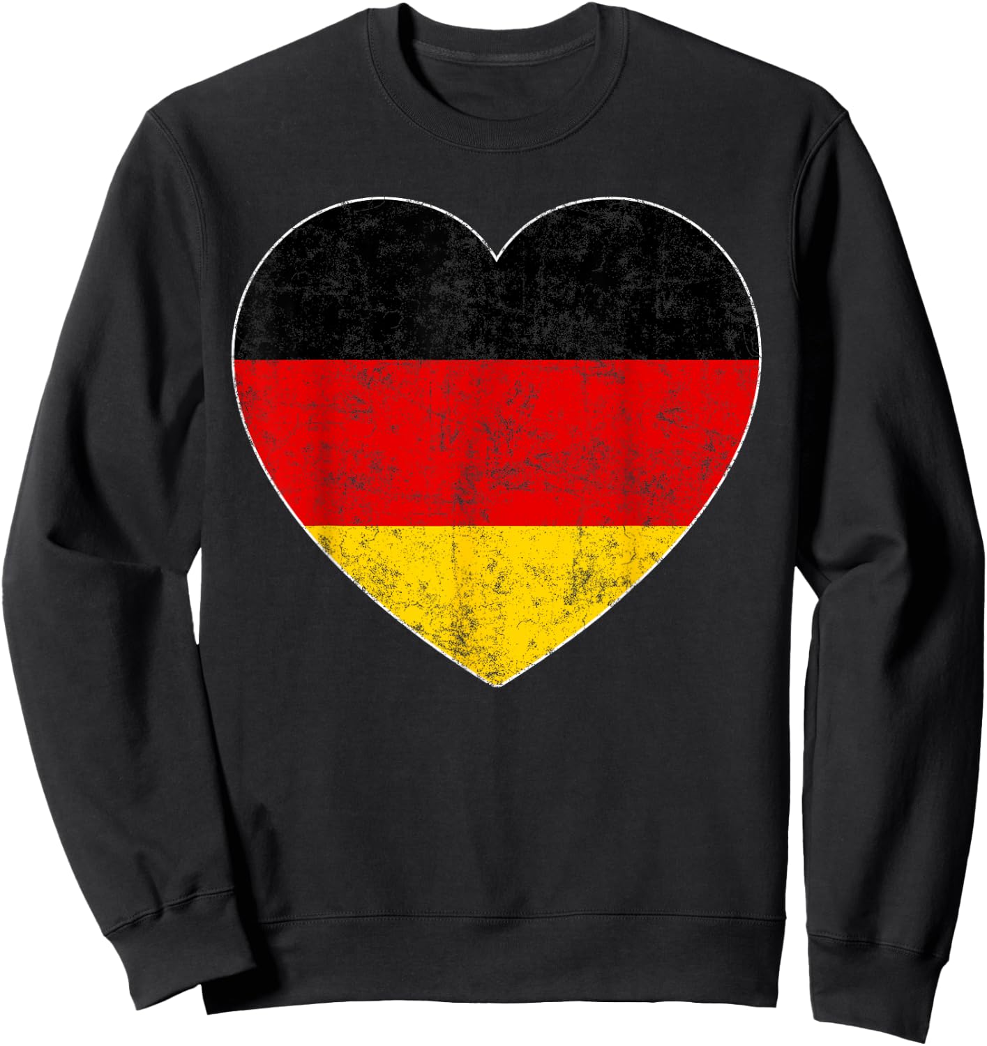 Oktoberfest T Shirt German Flag Heart Germany Gift Mom Wife Sweatshirt - Sweatshirt | Black