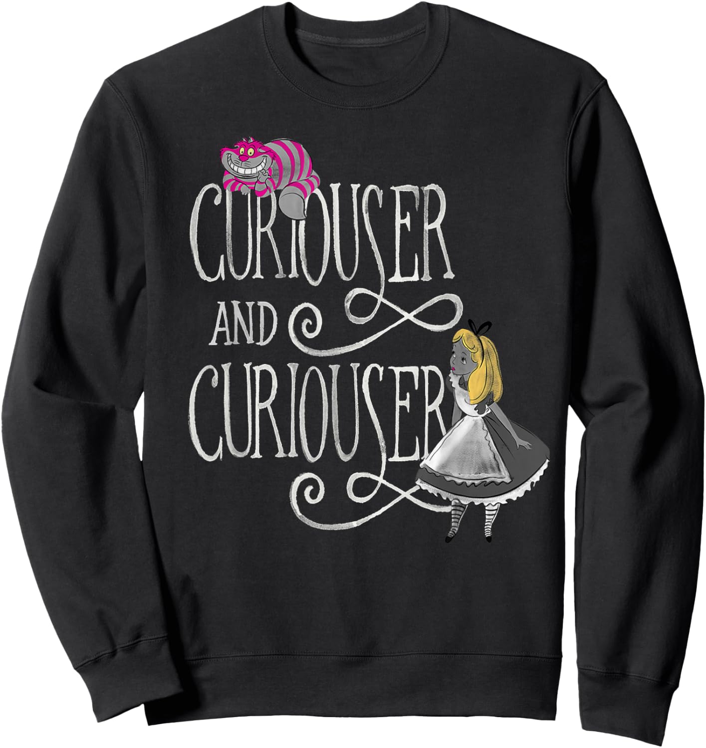 Alice in Wonderland - in Wonderland Curiouser Sweatshirt - Sweatshirt | Black