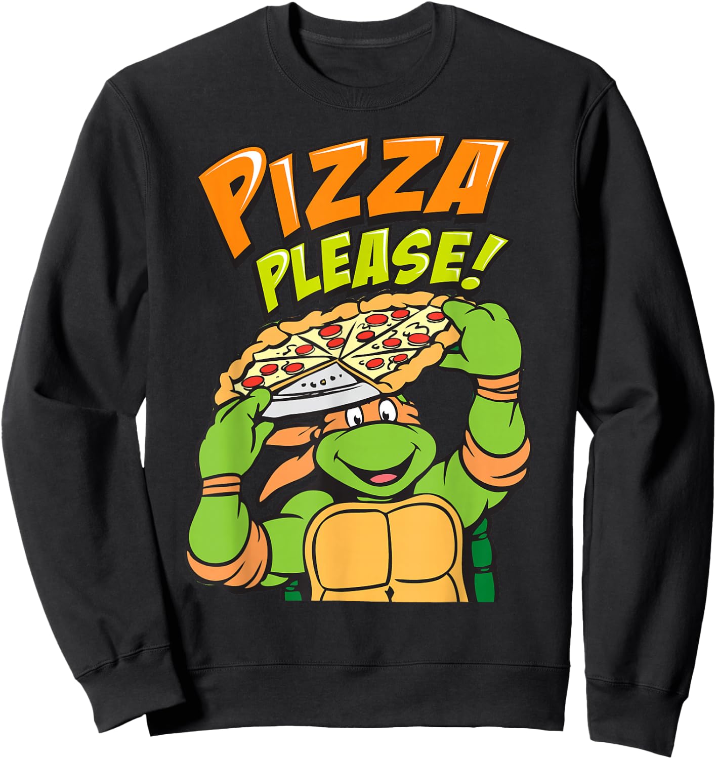 Teenage Mutant Ninja Turtles Pizza Please Sweatshirt - Sweatshirt | Black