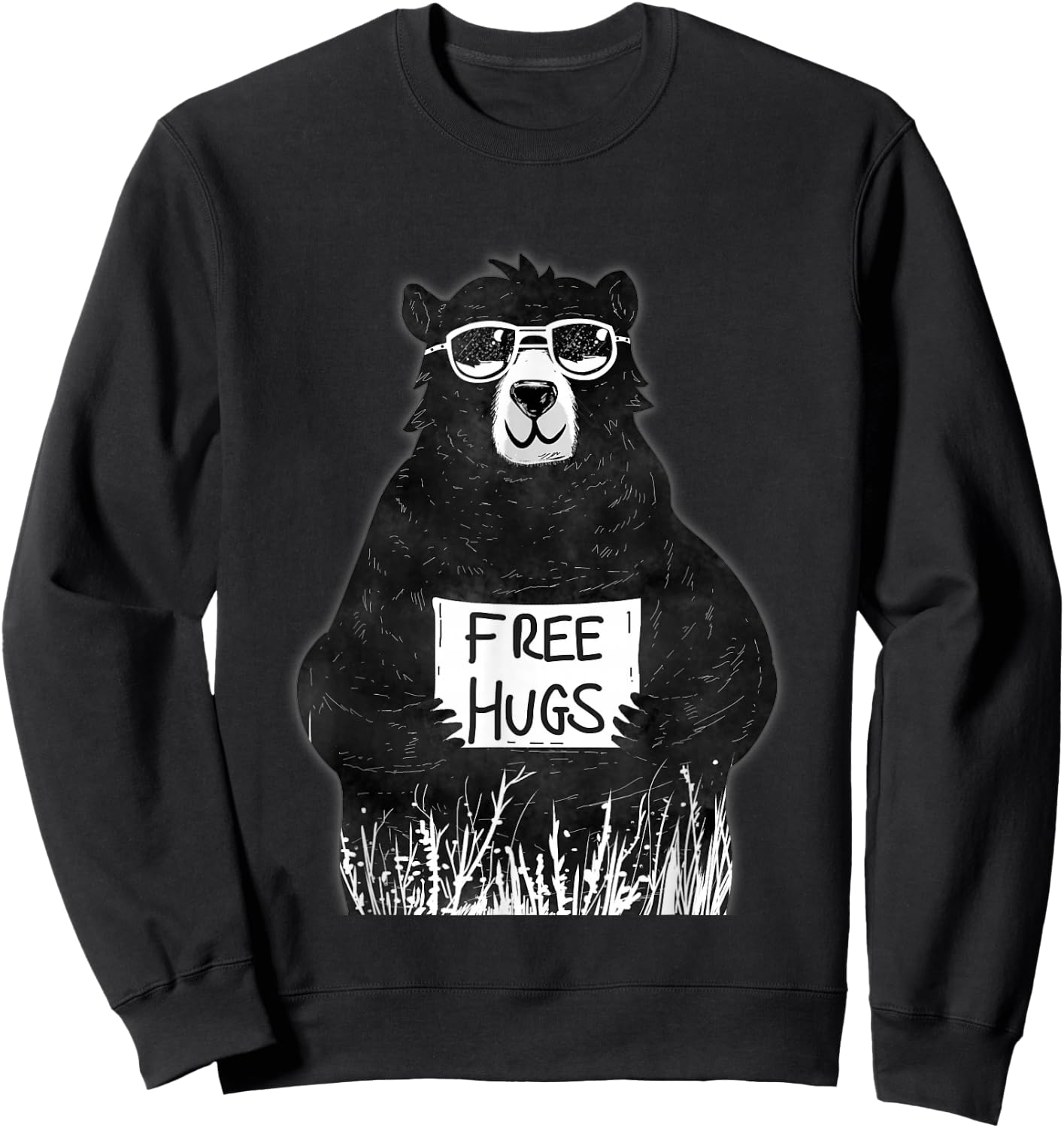 Free Hugs from Grizzly Bear Sweatshirt - Sweatshirt | Black