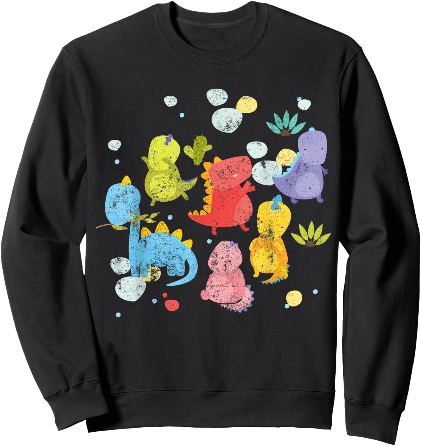 Dinosaur Print Cute ABDL Ab/DL Ageplay Sweatshirt - Sweatshirt | Black