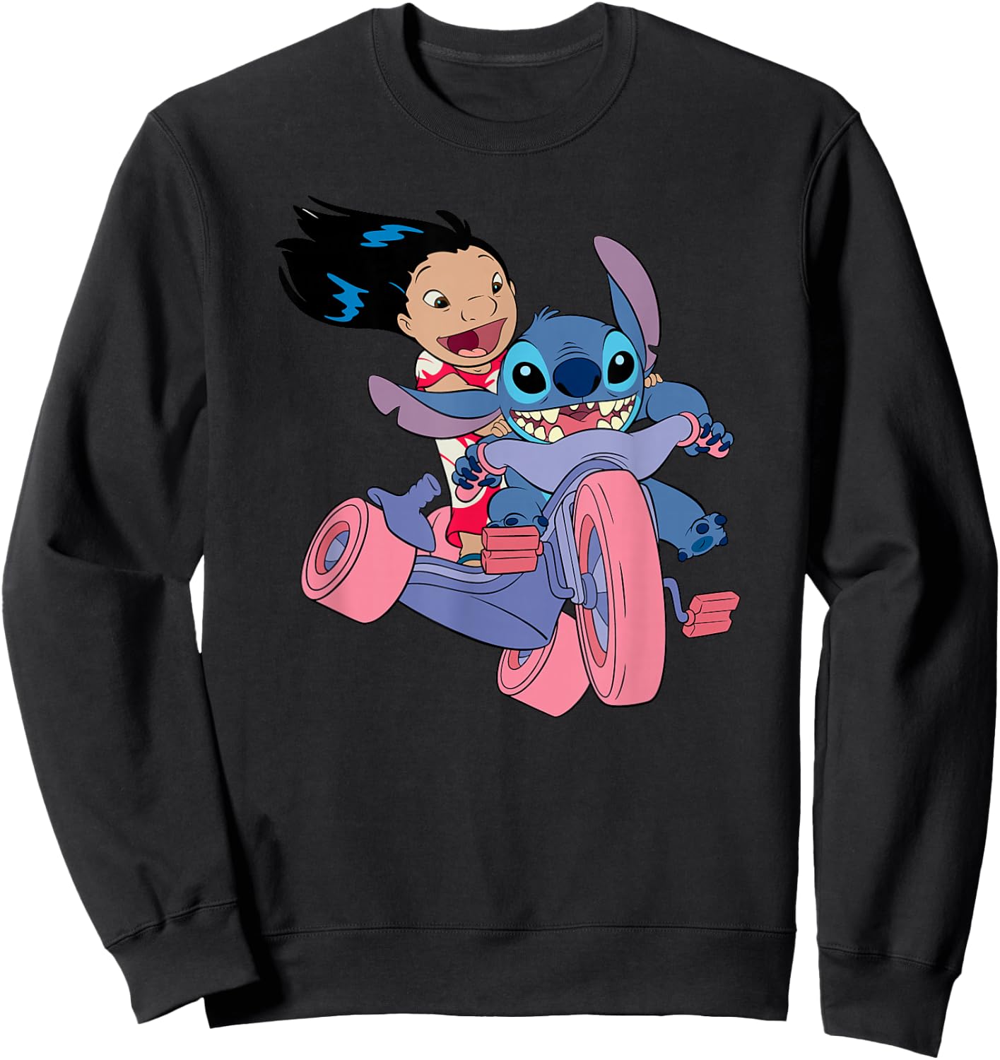 Disney Lilo & Stitch Bike Adventure Sweatshirt - Sweatshirt | Black