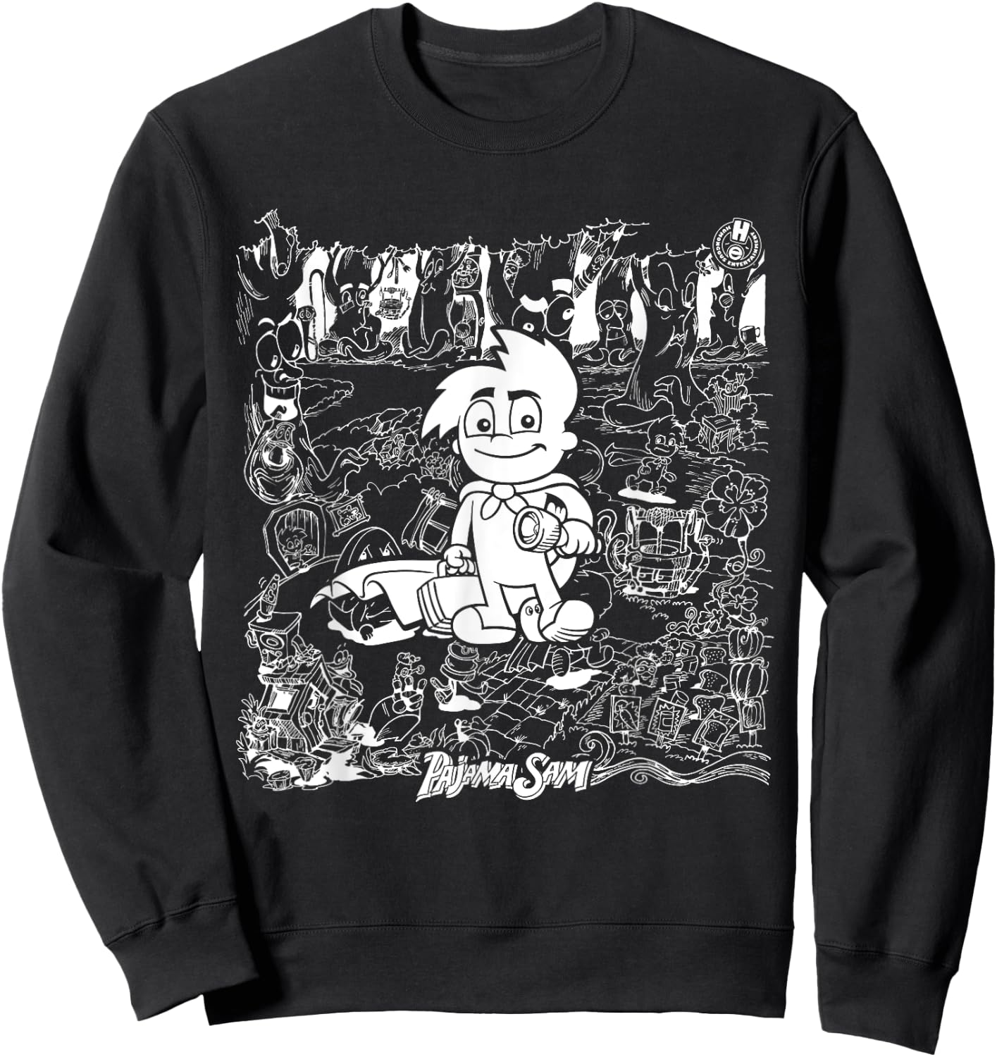 Humongous Entertainment: Pajama Sam Backgrounds Sweatshirt - Sweatshirt | Black