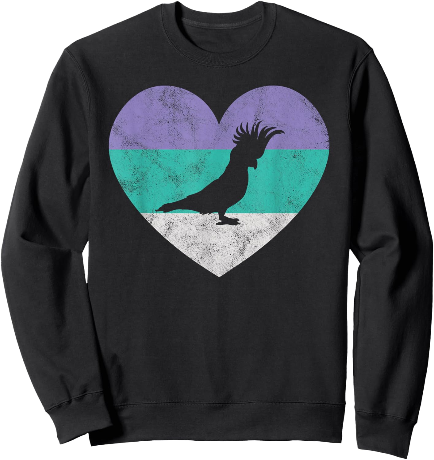 Cockatoo Gift Shirt & Girls Retro | White Cockatoo Sweatshirt - Sweatshirt | Black