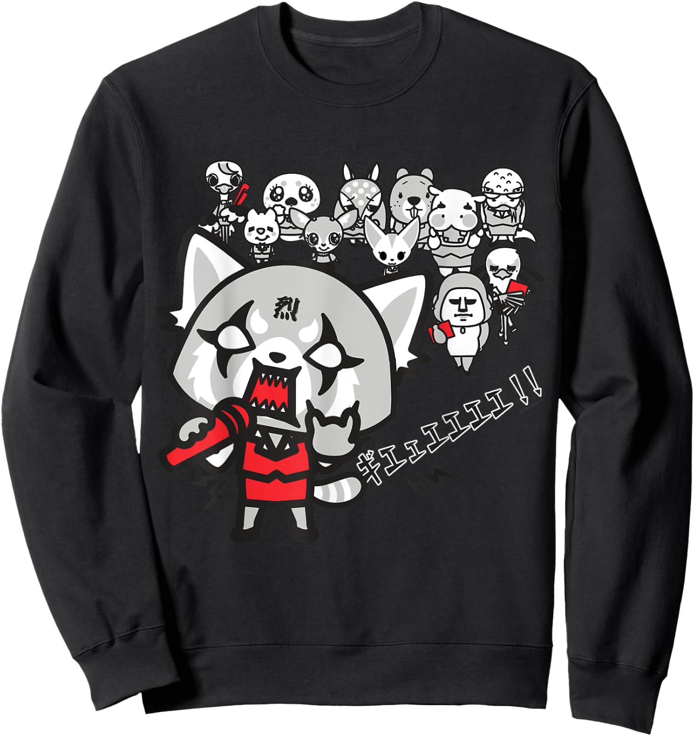 Aggretsuko Rage Karaoke Shirt Sweatshirt - Sweatshirt | Black