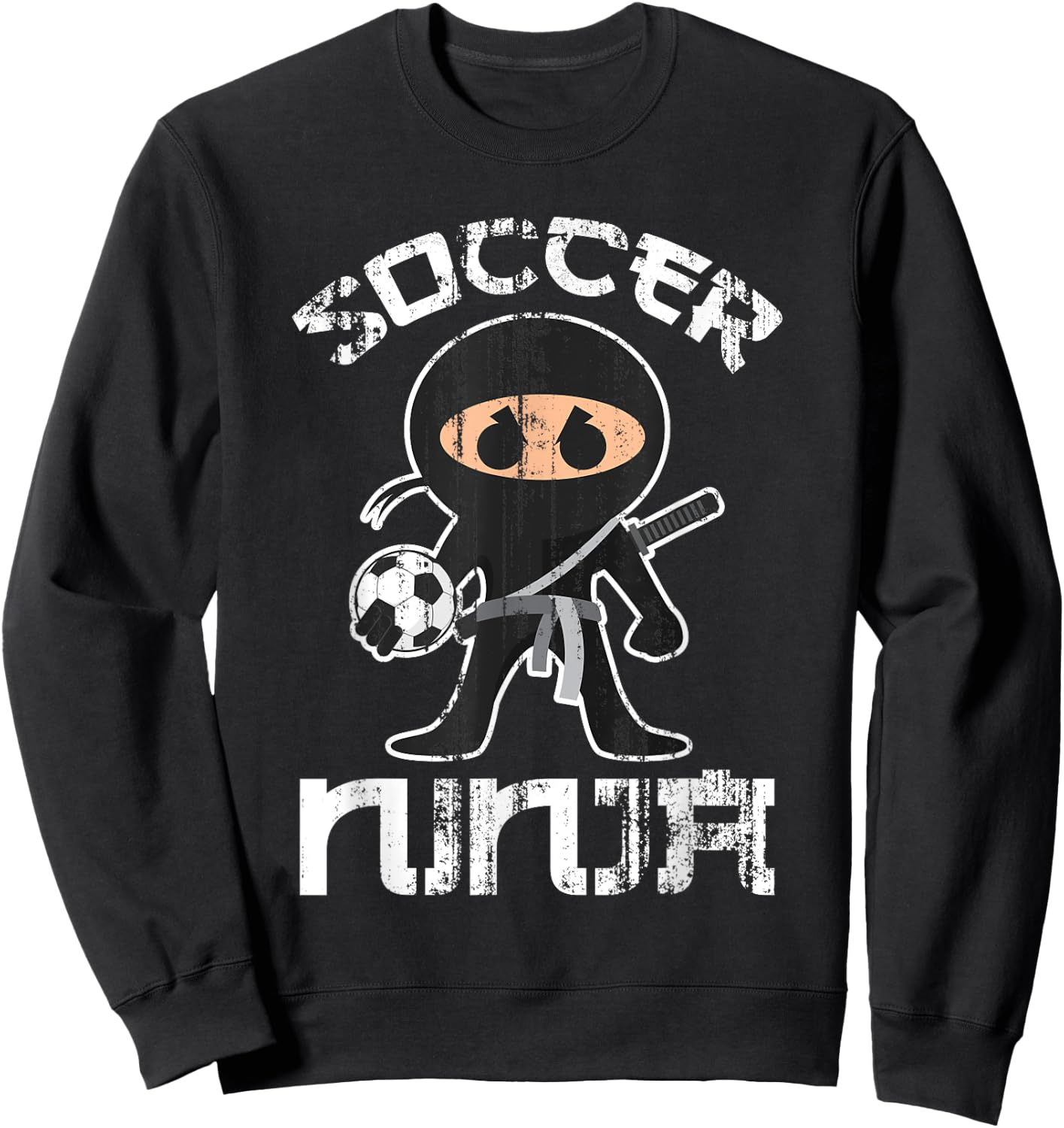 Soccer Ninja Shirt | Cute Class Football Lovers Gift Sweatshirt - Sweatshirt | Black