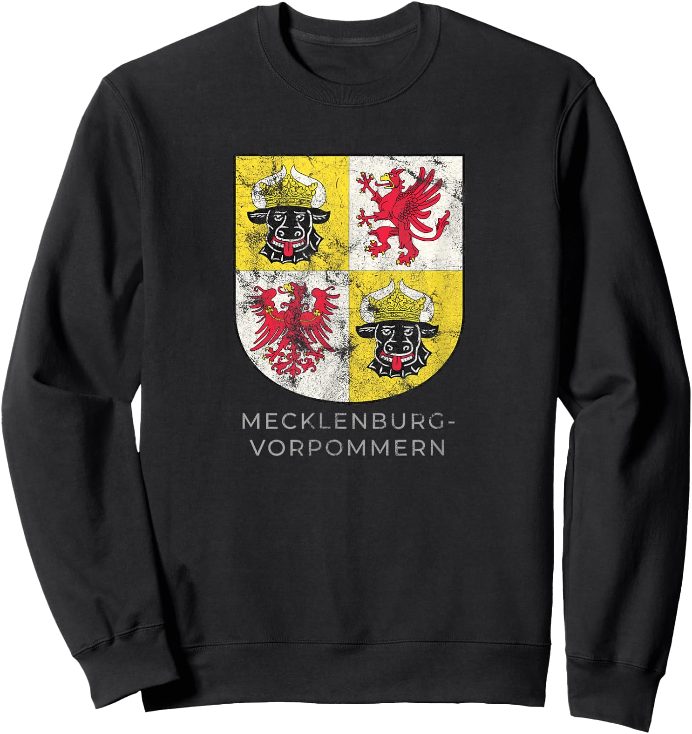 Mecklenburg vorpommern Coat of arm Germany Deutsch Shirt Sweatshirt - Sweatshirt | Black