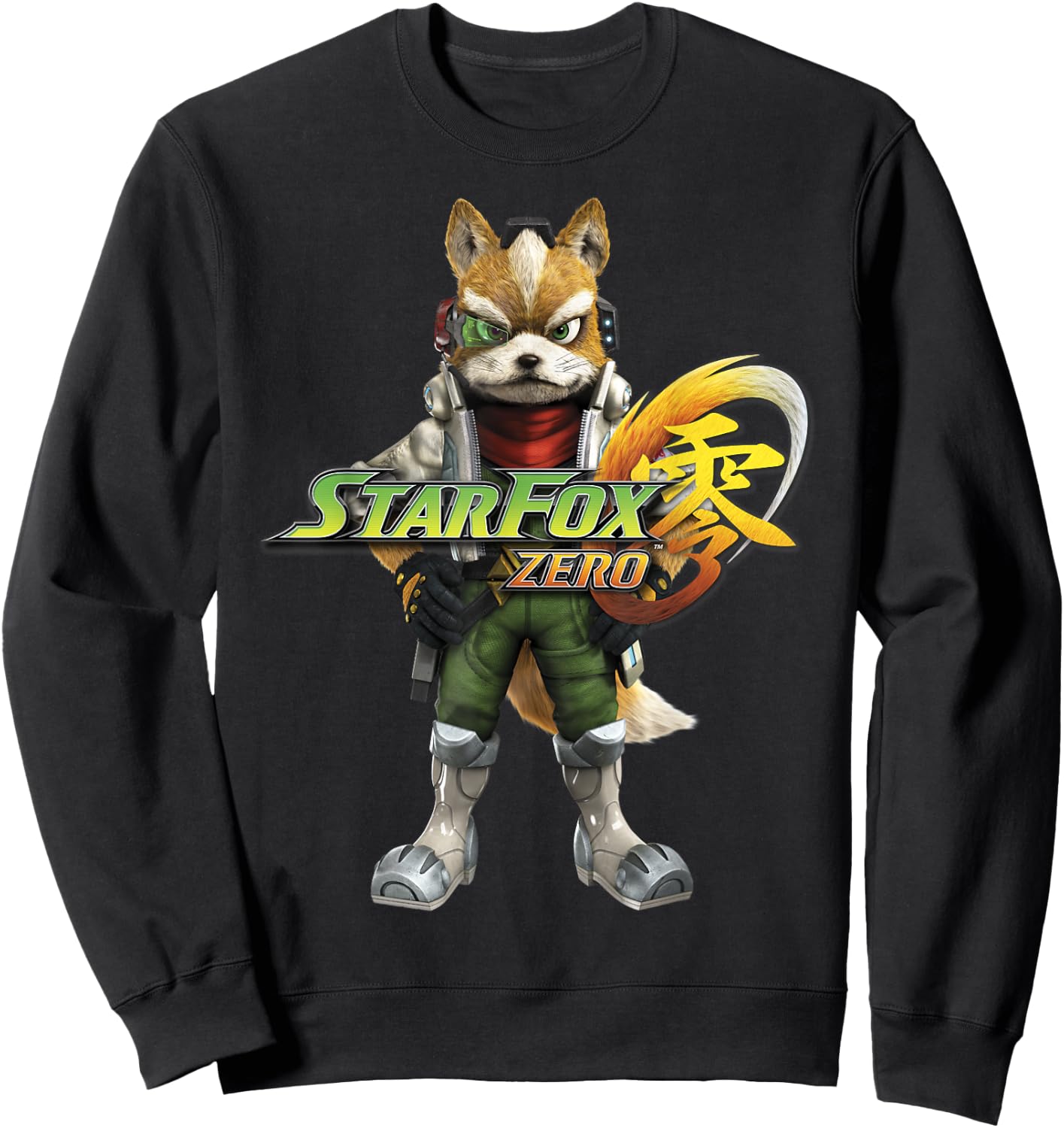 Nintendo Star Fox Zero Classic Fox Stance Graphic Sweatshirt - Sweatshirt | Black