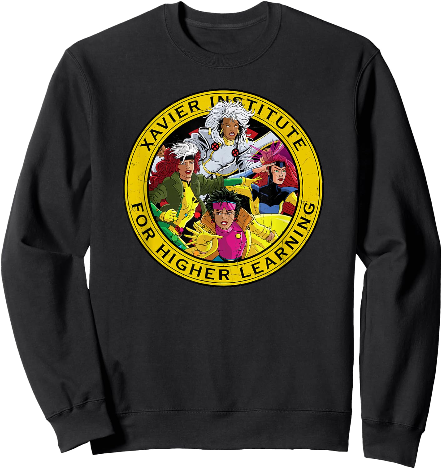 Marvel Women of X-Men Xavier Institute Animated Series 90s Sweatshirt - Sweatshirt | Black