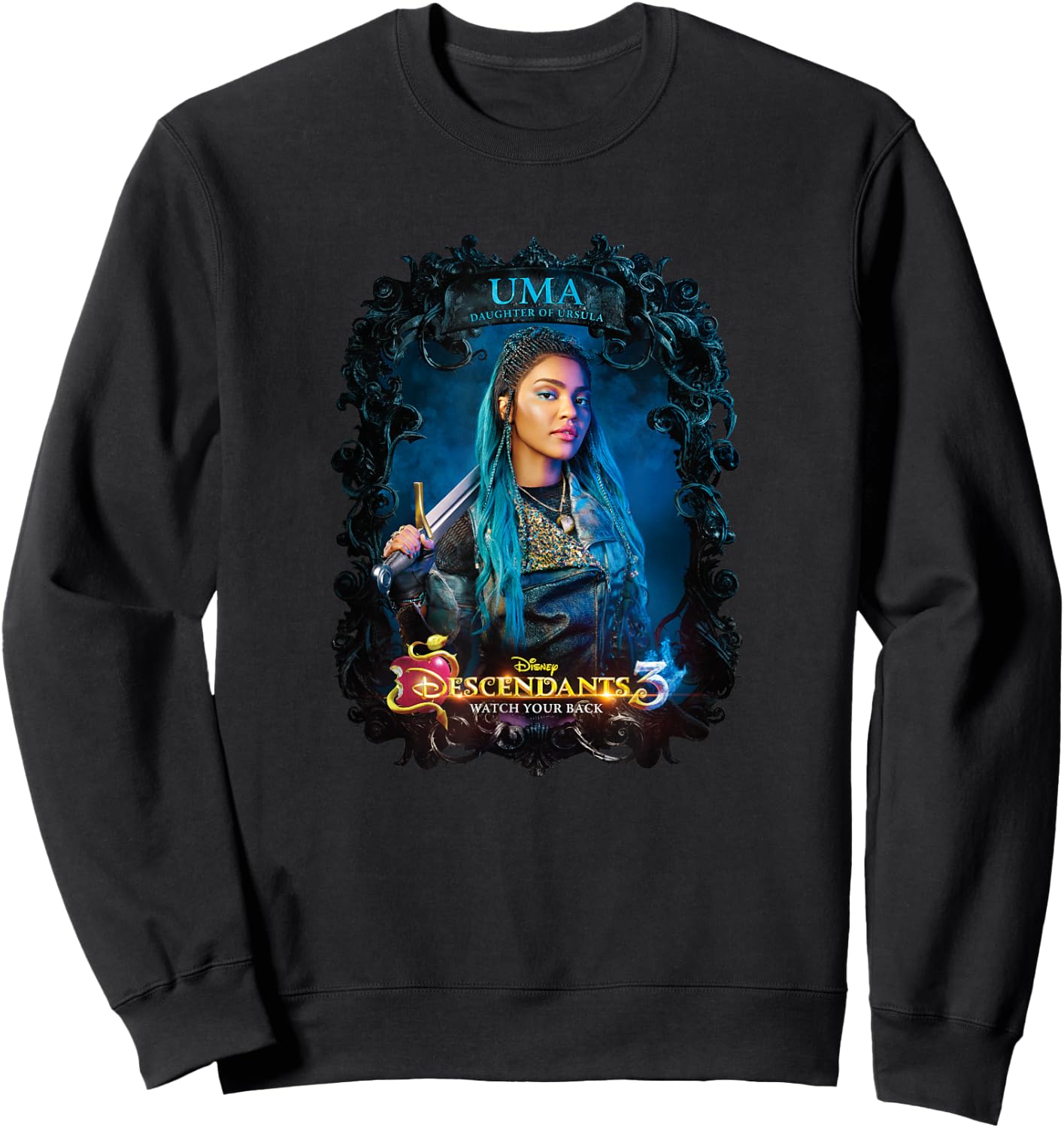 Disney Descendants 3 Uma Watch Your Back Sweatshirt - Sweatshirt | Black