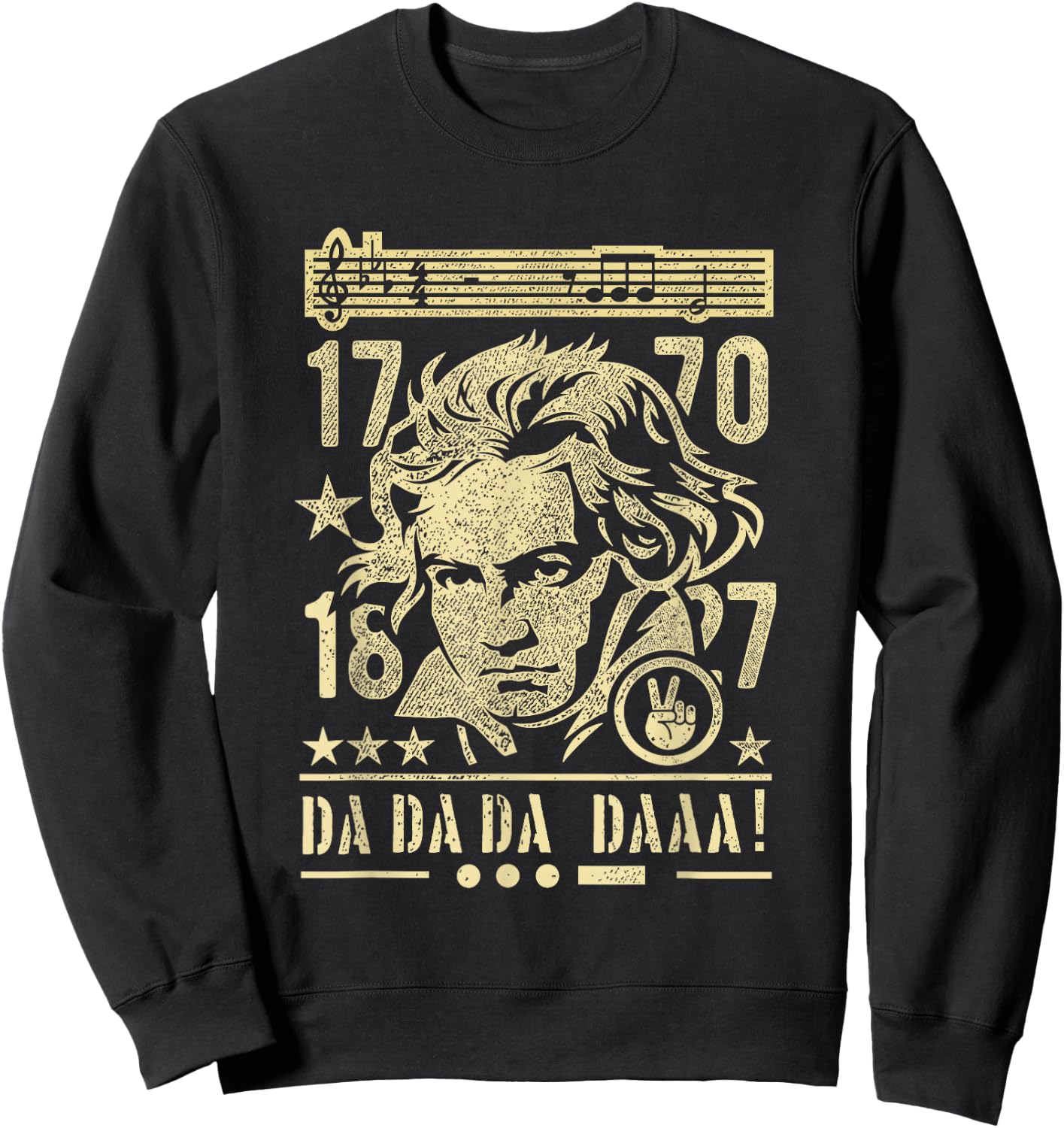 Beethoven Composer 1770-1827 Ludwig van Beethoven Sweatshirt - Sweatshirt | Black