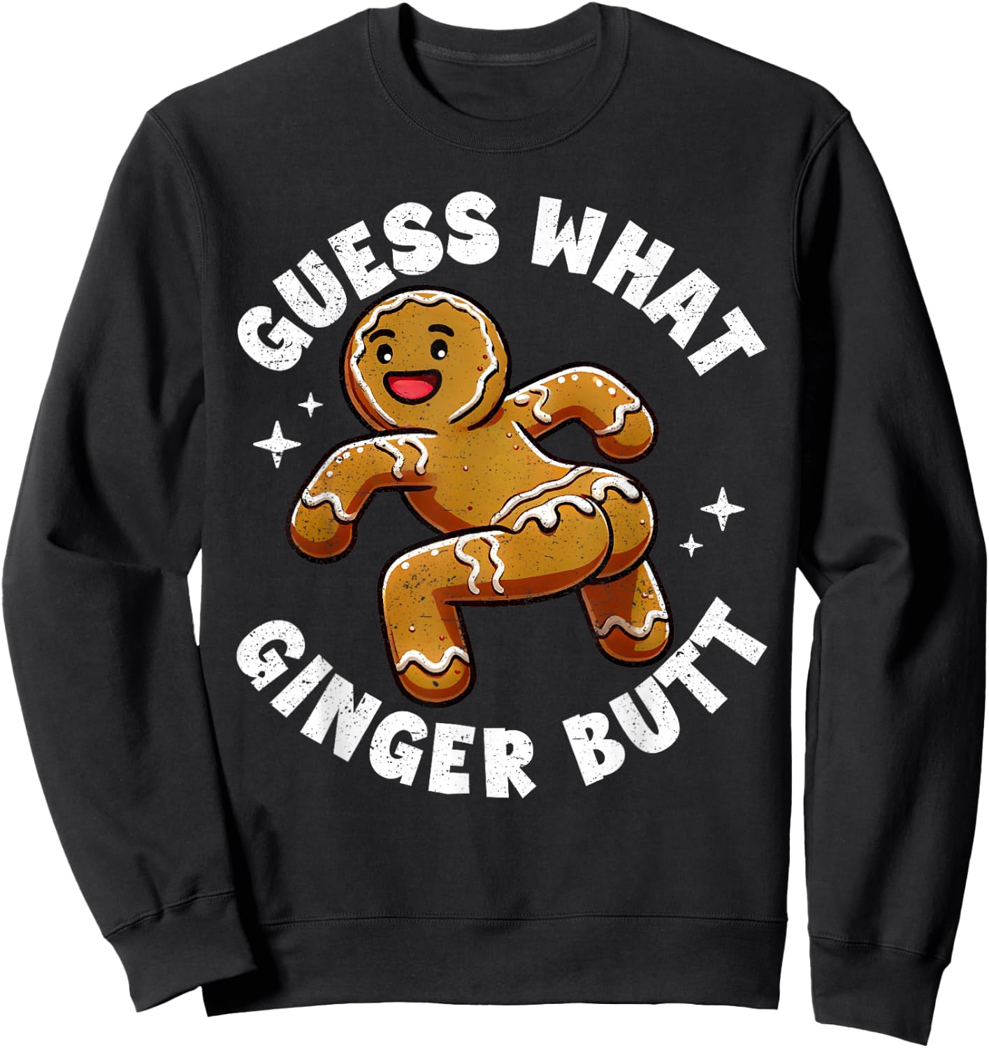Funny gingerbread costume cookie baking holiday christmas Sweatshirt - Sweatshirt | Black
