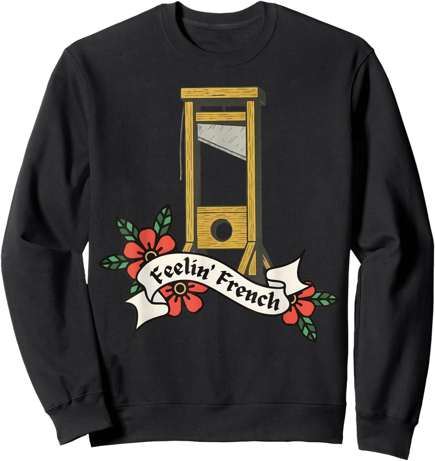 Feeling French Vintage Guillotine Sweatshirt - Sweatshirt | Black