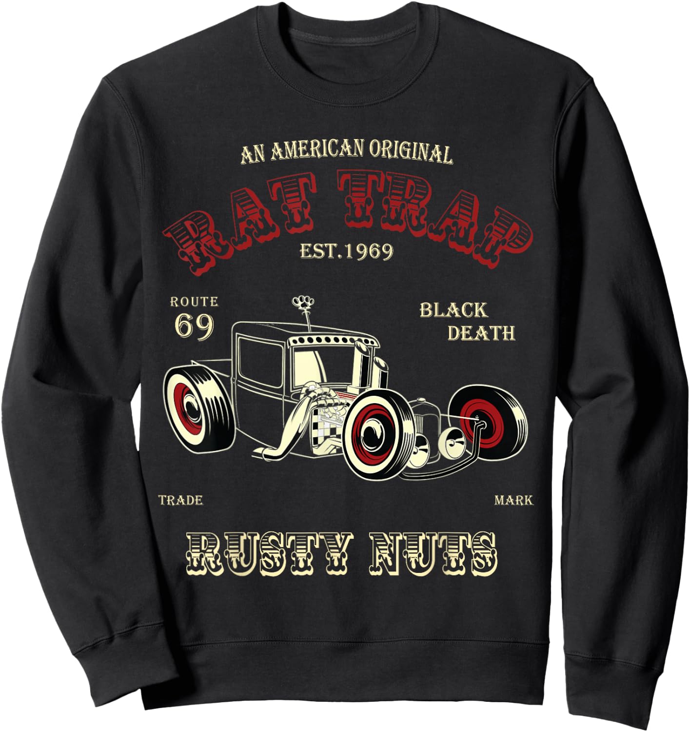 Rat Rod Rat Trap Roadster Shirt Sweatshirt - Sweatshirt | Black