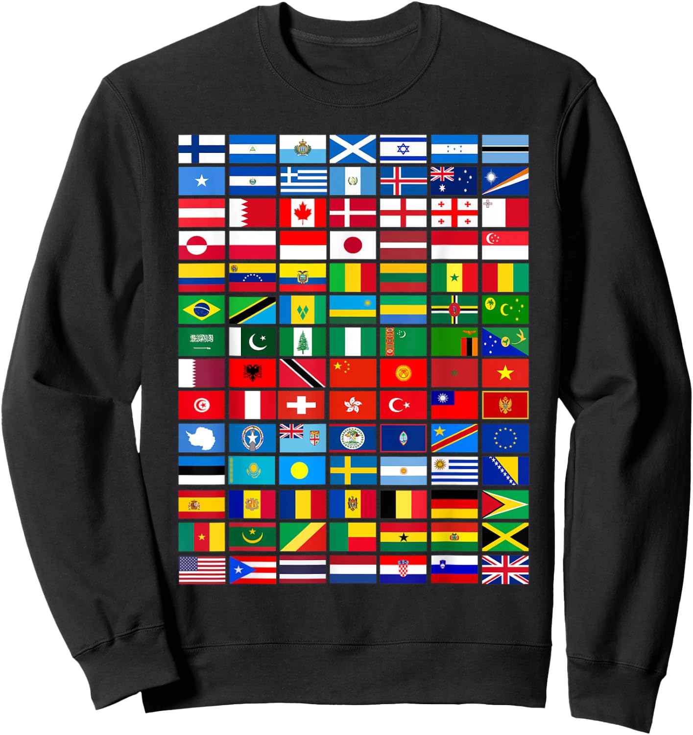 Flags of the Countries of the World, International Sweatshirt - Sweatshirt | Black
