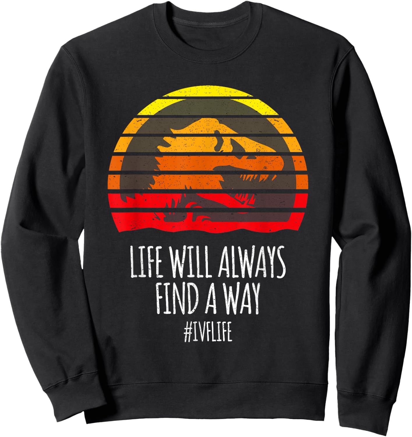 IVF Warrior Hope Infertility Journey Strong Support Tribe Sweatshirt - Sweatshirt | Black