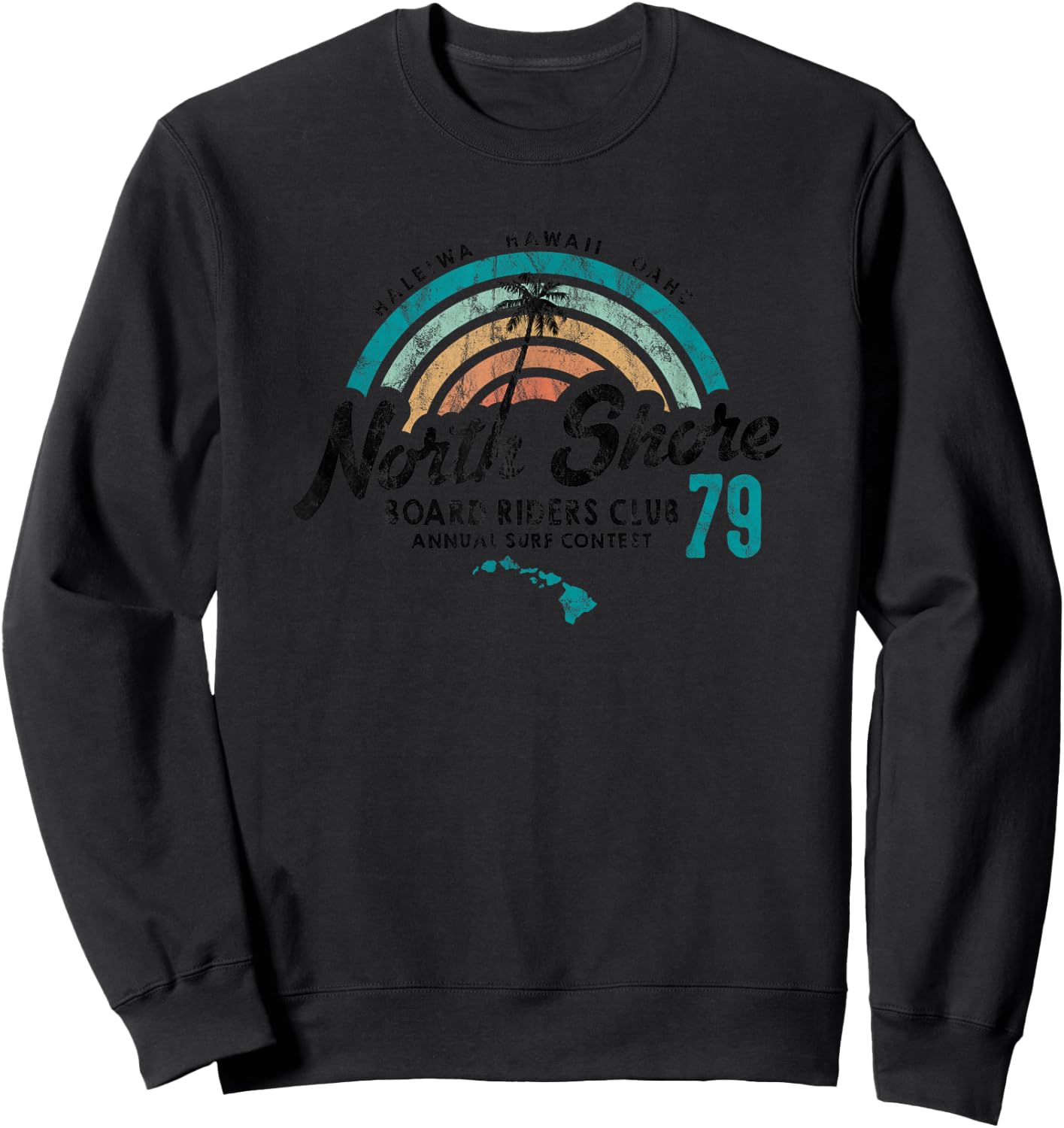 North Shore Hawaii Board Riders Club Sweatshirt - Sweatshirt | Black