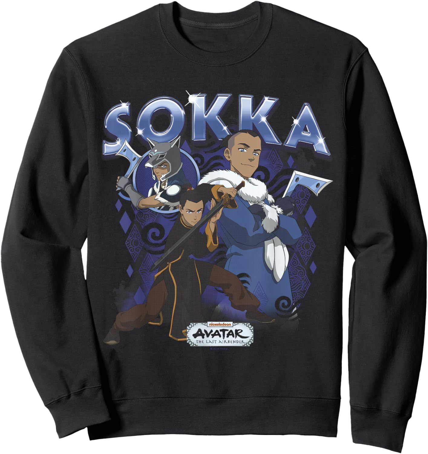 Avatar: The Last Airbender Sokka Heartthrob Sweatshirt - Sweatshirt | Black
