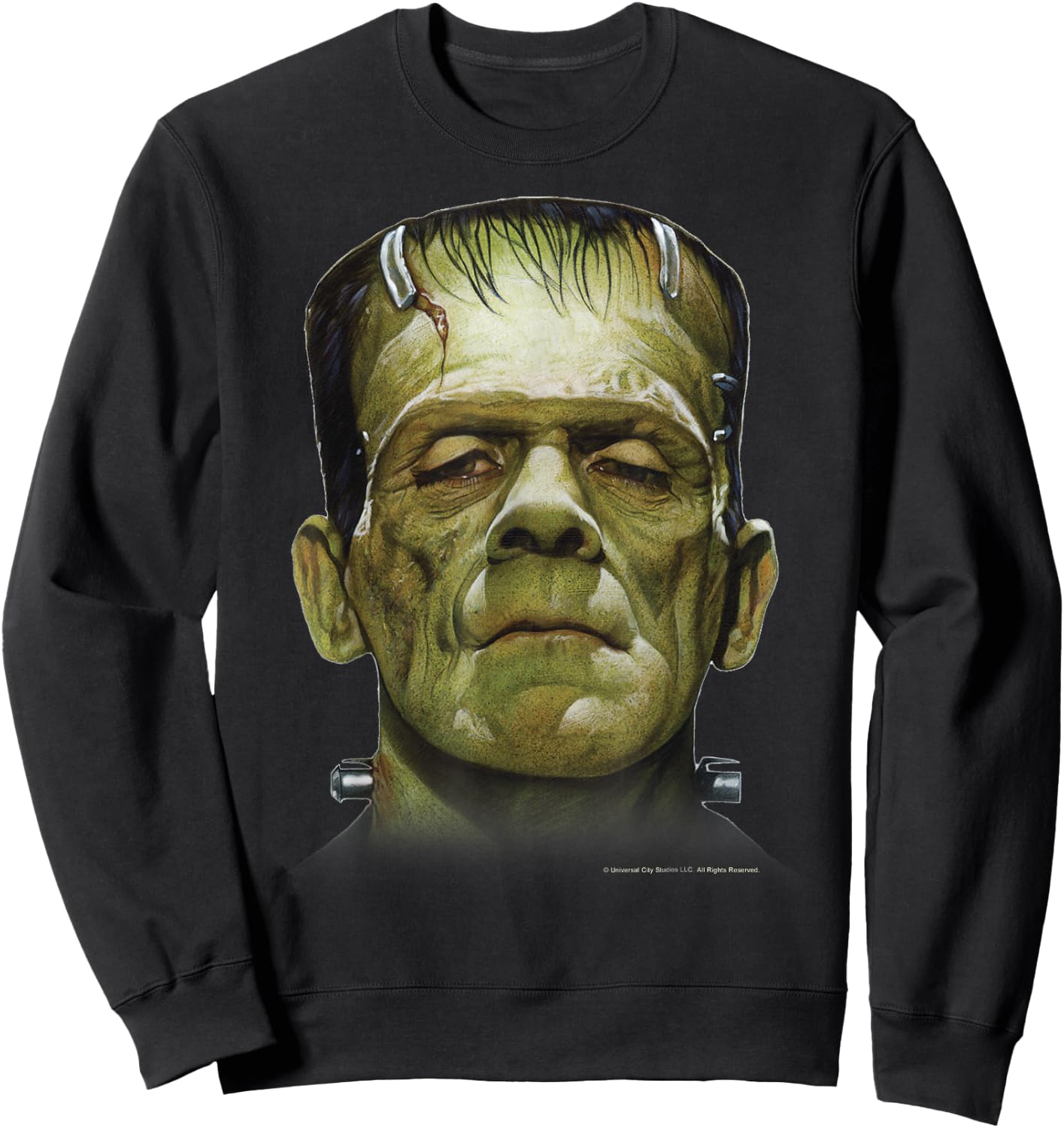 Universal Monsters Frankenstein Big Face Sweatshirt - Sweatshirt | Black