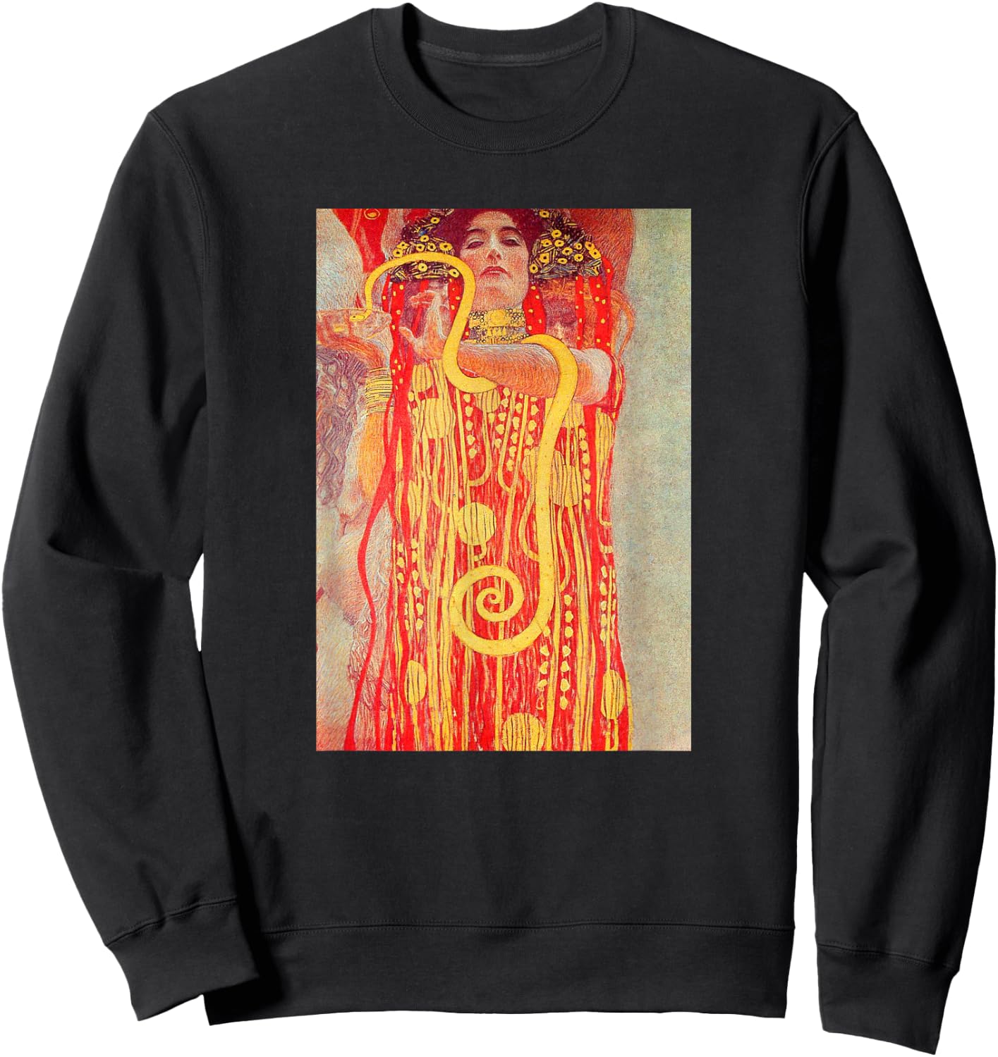 Hygeia Detail of Medicine 1907 Klimt Symbolist Painting Art Sweatshirt - Sweatshirt | Black