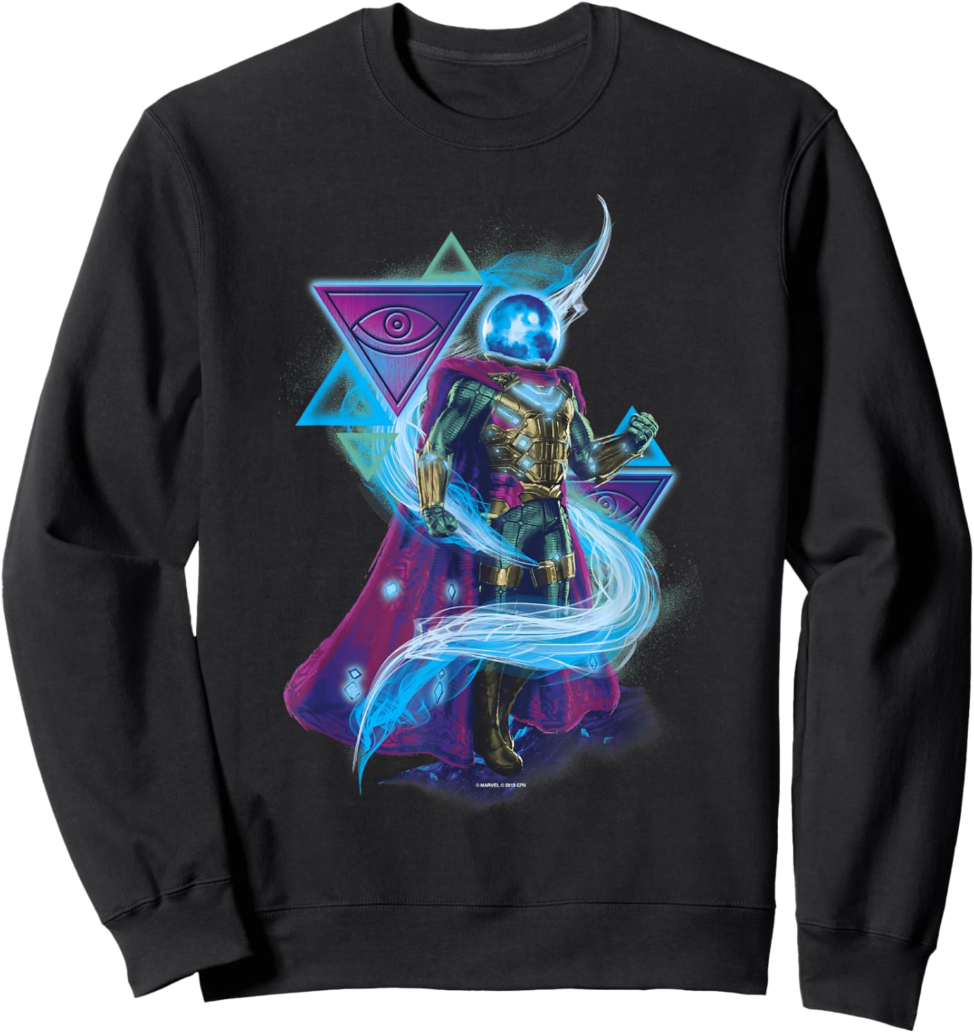 Marvel Spider-Man Far From Home Mysterio Abstract Symbols Sweatshirt - Sweatshirt | Black