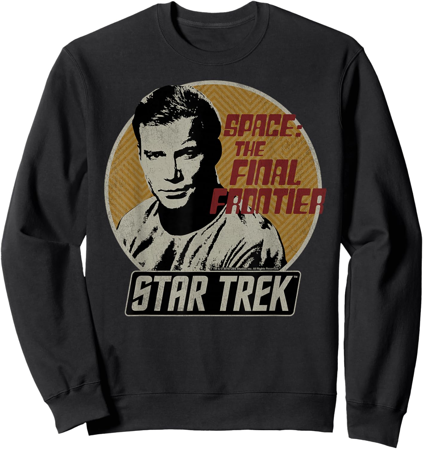 Star Trek Original Series Kirk Retro Badge Sweatshirt - Sweatshirt | Black