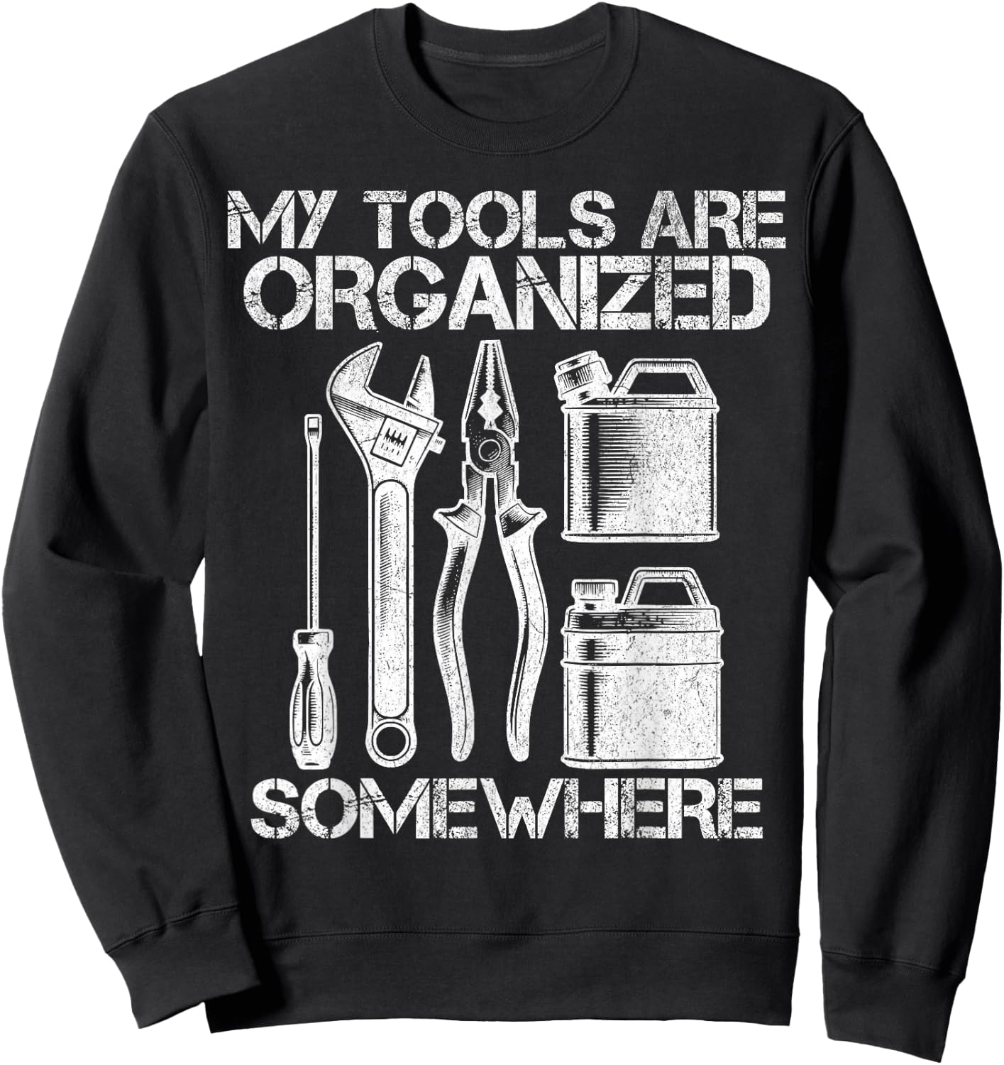 Mechanic Auto Repair Car Builder Garage Tools Funny Sweatshirt - Sweatshirt | Black