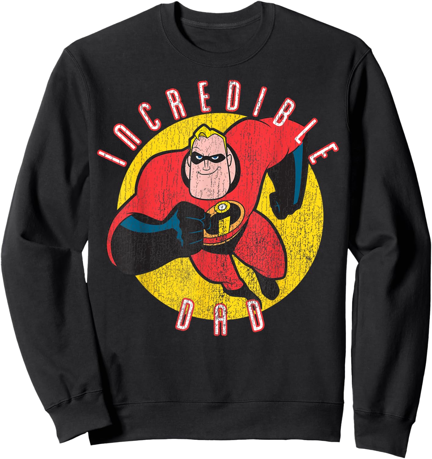Disney Pixar The Incredibles Father's Day Incredible Retro Sweatshirt - Sweatshirt | Black