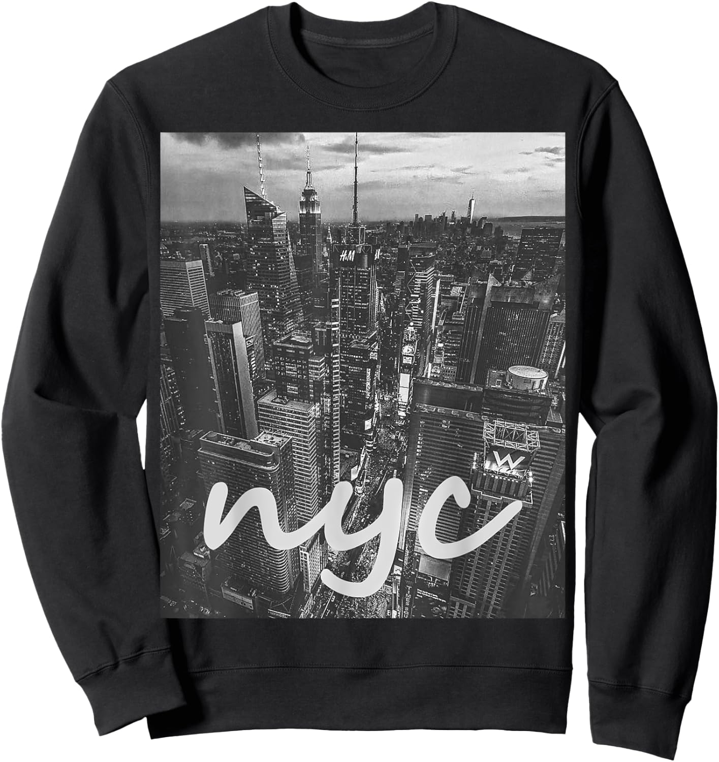 Urban New York City shirt, New York City Skyline Sweatshirt - Sweatshirt | Black