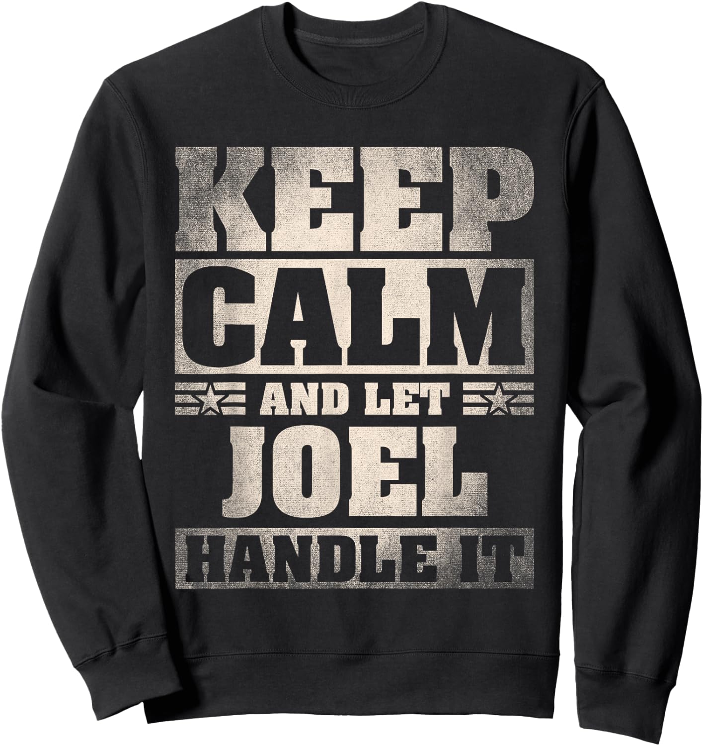 Joel Name Shirt Personalized Joel First Name Sweatshirt - Sweatshirt | Black