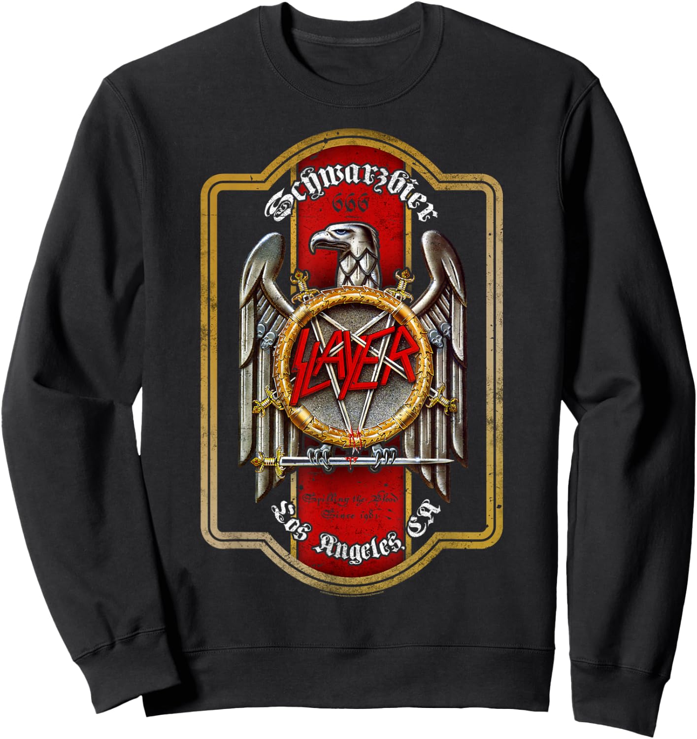 Slayer - Beer Label Sweatshirt - Sweatshirt | Black