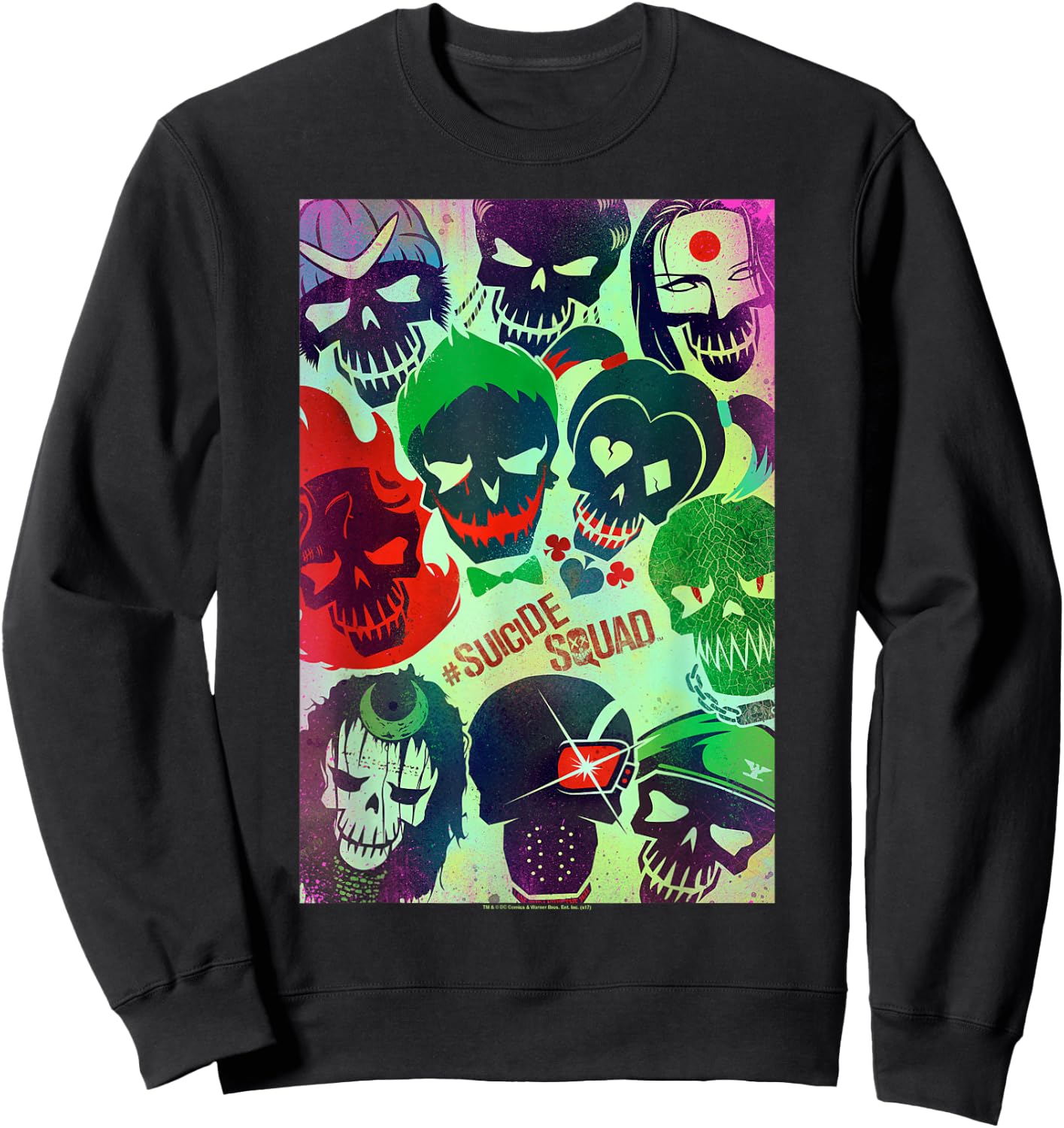 Suicide Squad Poster T Shirt Sweatshirt - Sweatshirt | Black